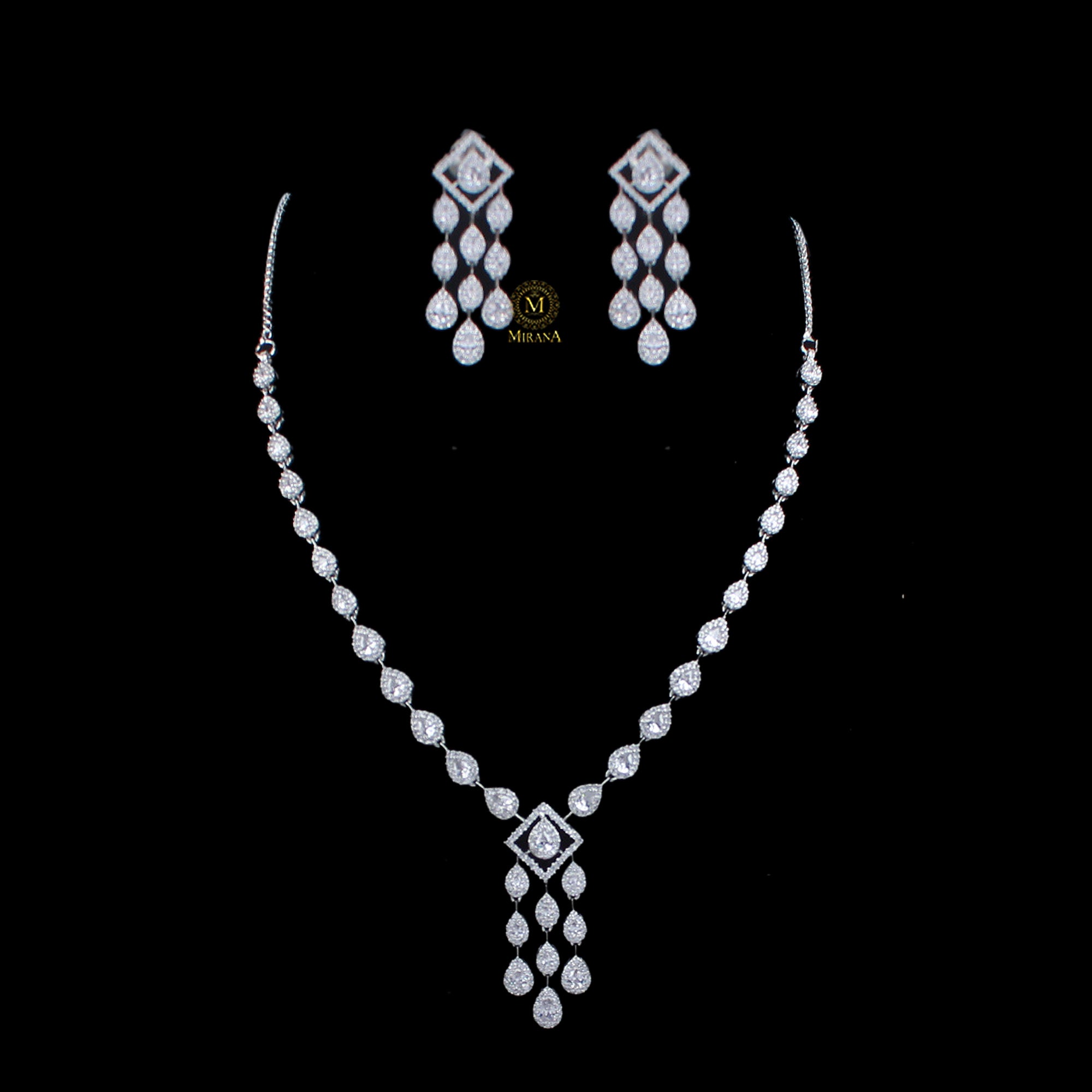 Aria CZ Designer Necklace Set