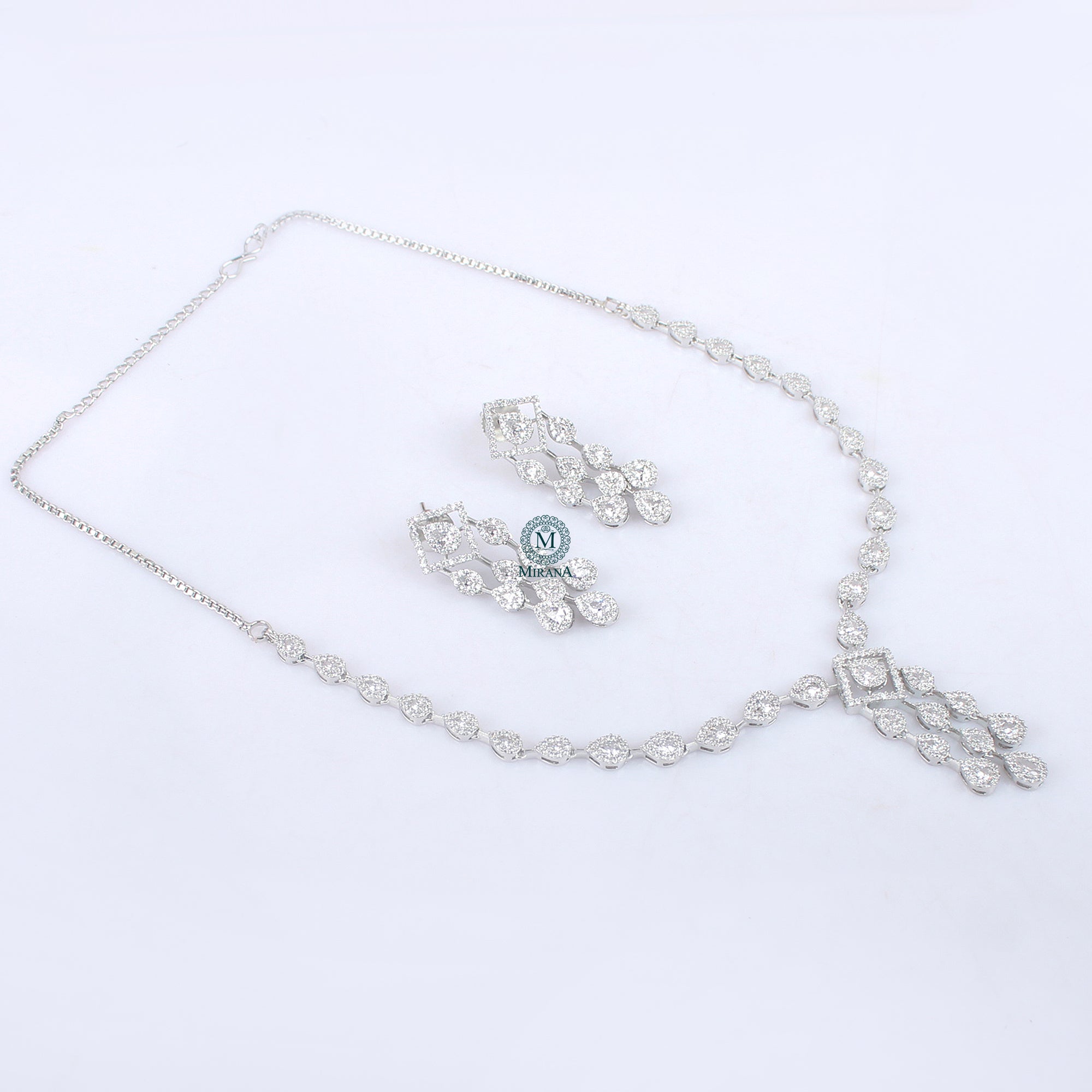 Aria CZ Designer Necklace Set