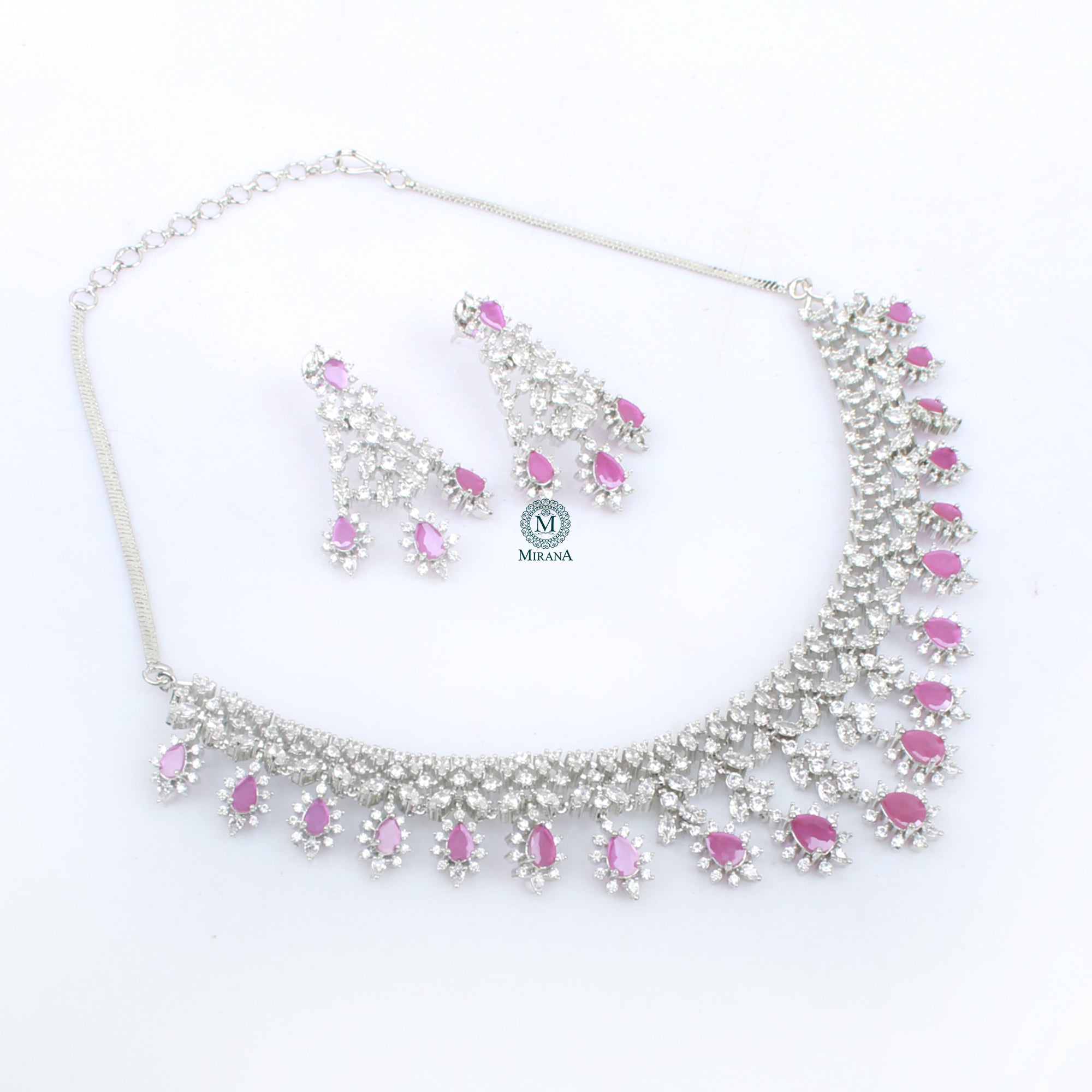 Avenley CZ Designer Necklace Set