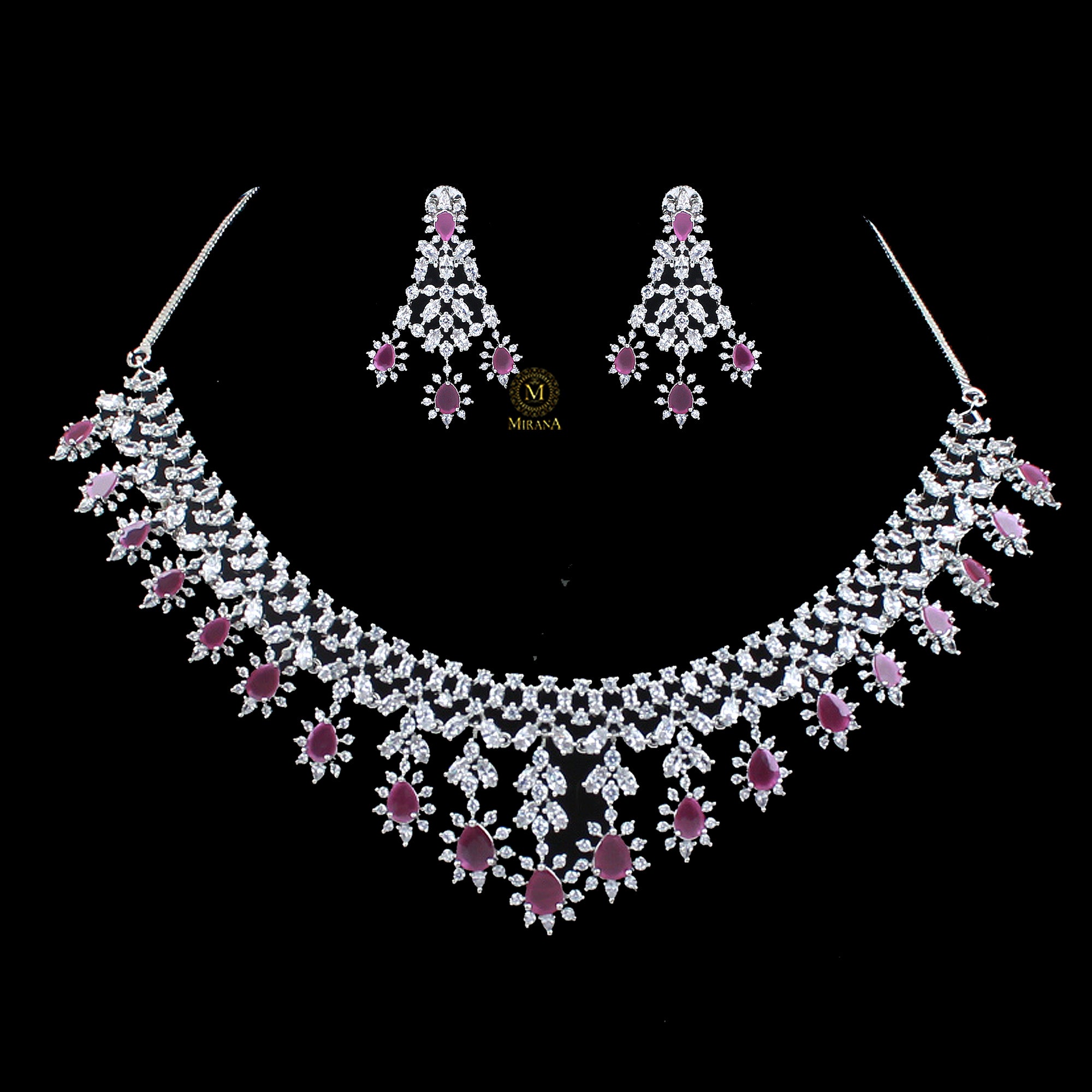 Avenley CZ Designer Necklace Set