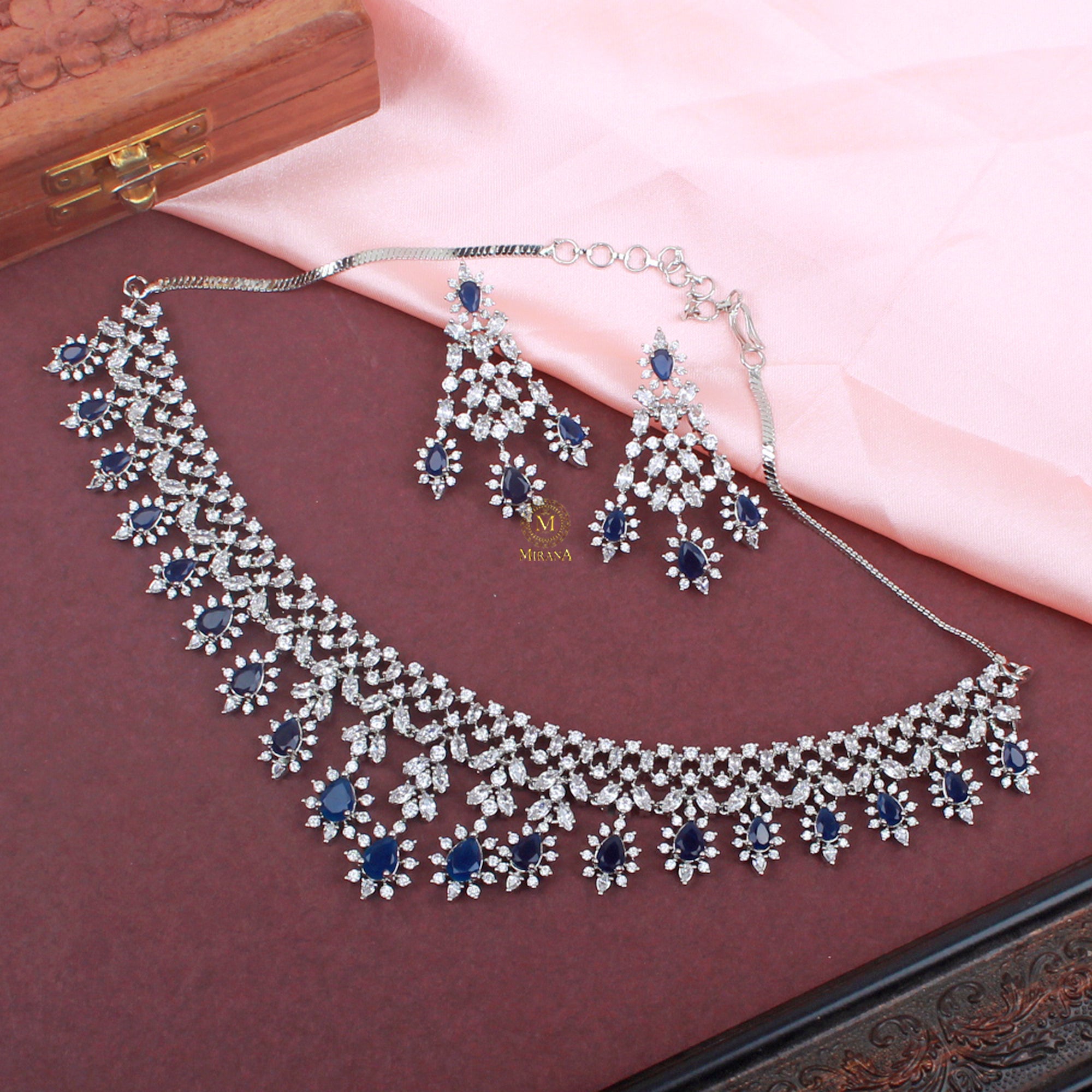 Avenley CZ Designer Necklace Set