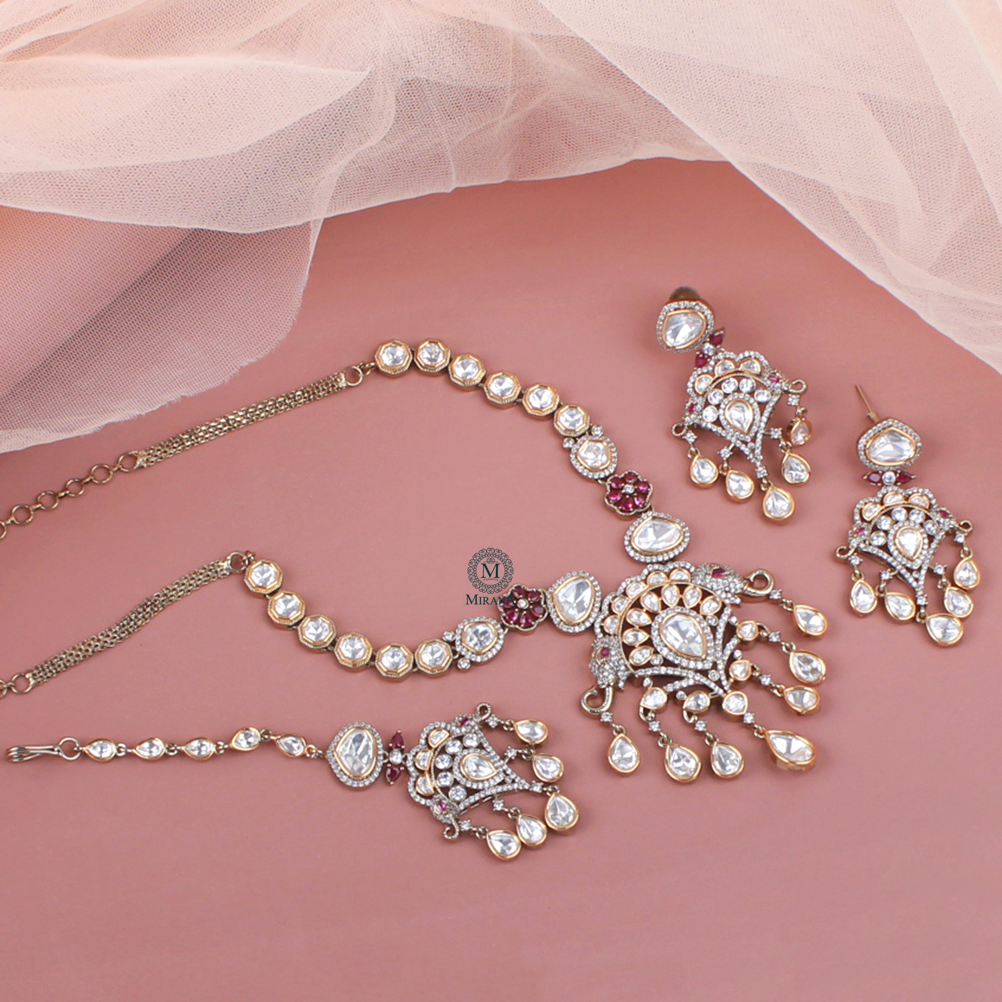 Yuvanshi Polki Designer Necklace Set