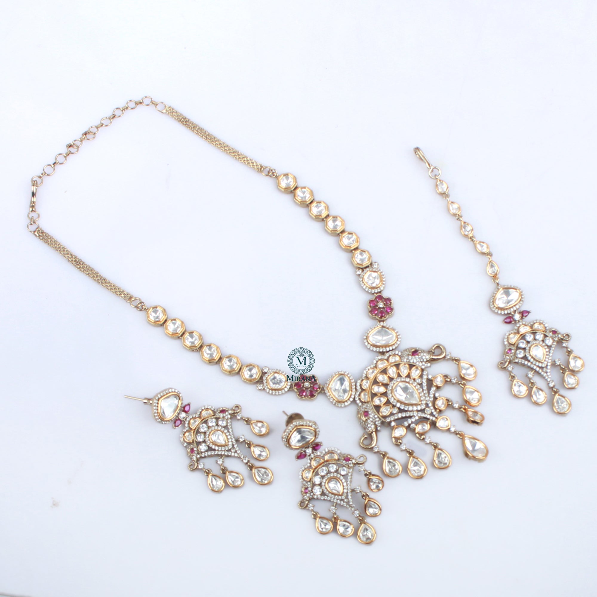 Yuvanshi Polki Designer Necklace Set