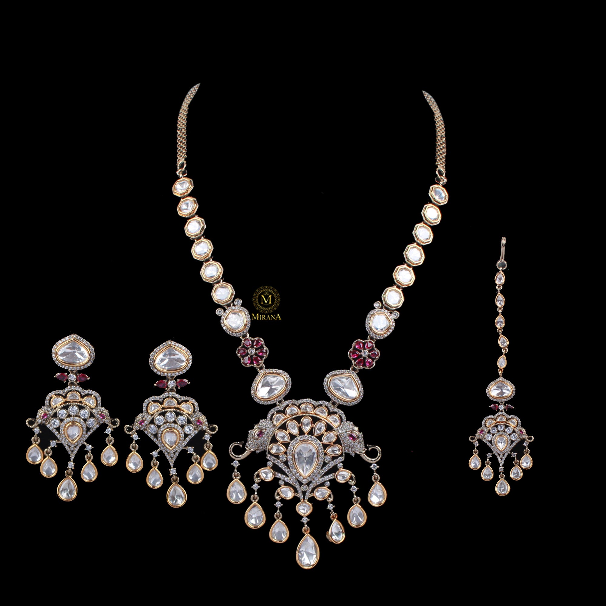 Yuvanshi Polki Designer Necklace Set