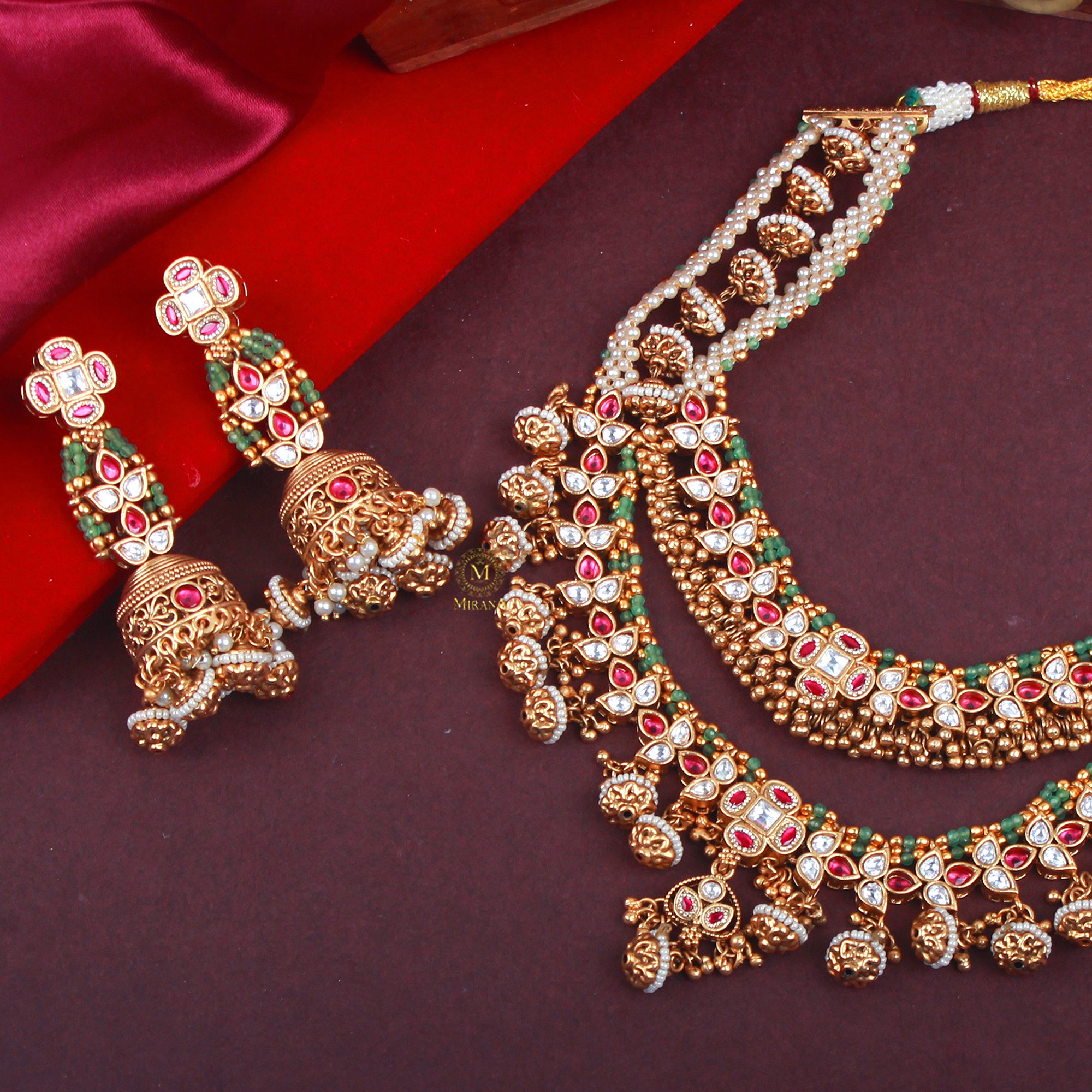 Mohini Antique Layered Necklace Set