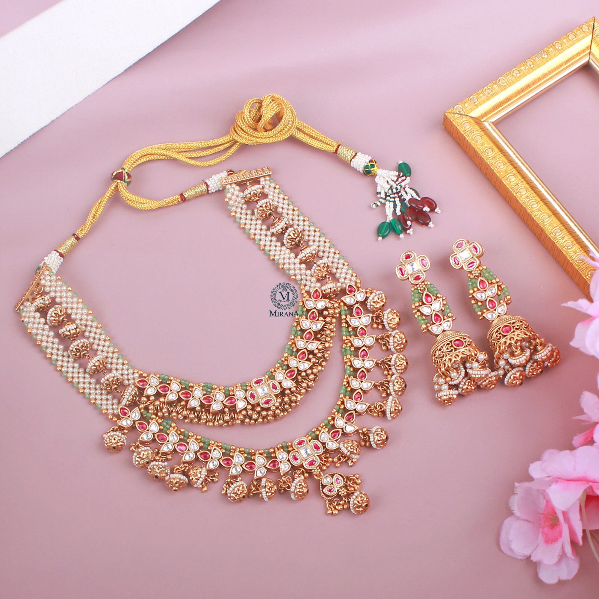 Mohini Antique Layered Necklace Set