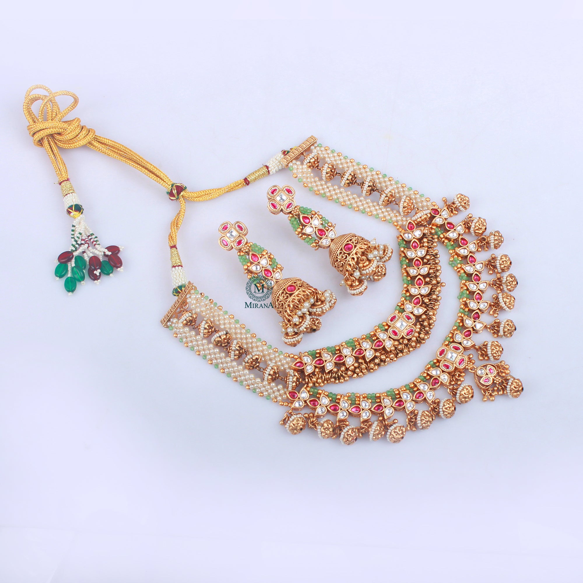 Mohini Antique Layered Necklace Set