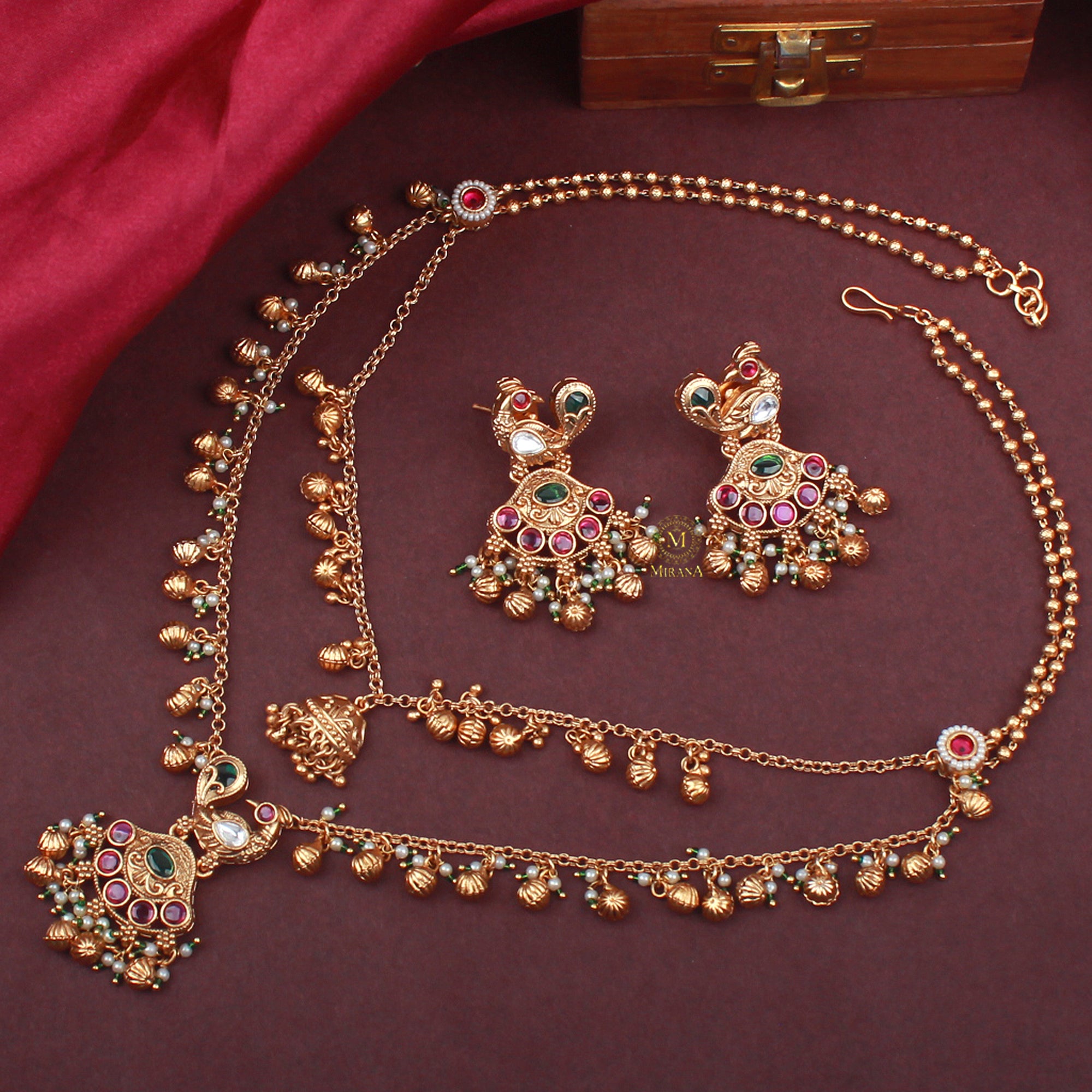 Shikha Antique Long Designer Necklace Set