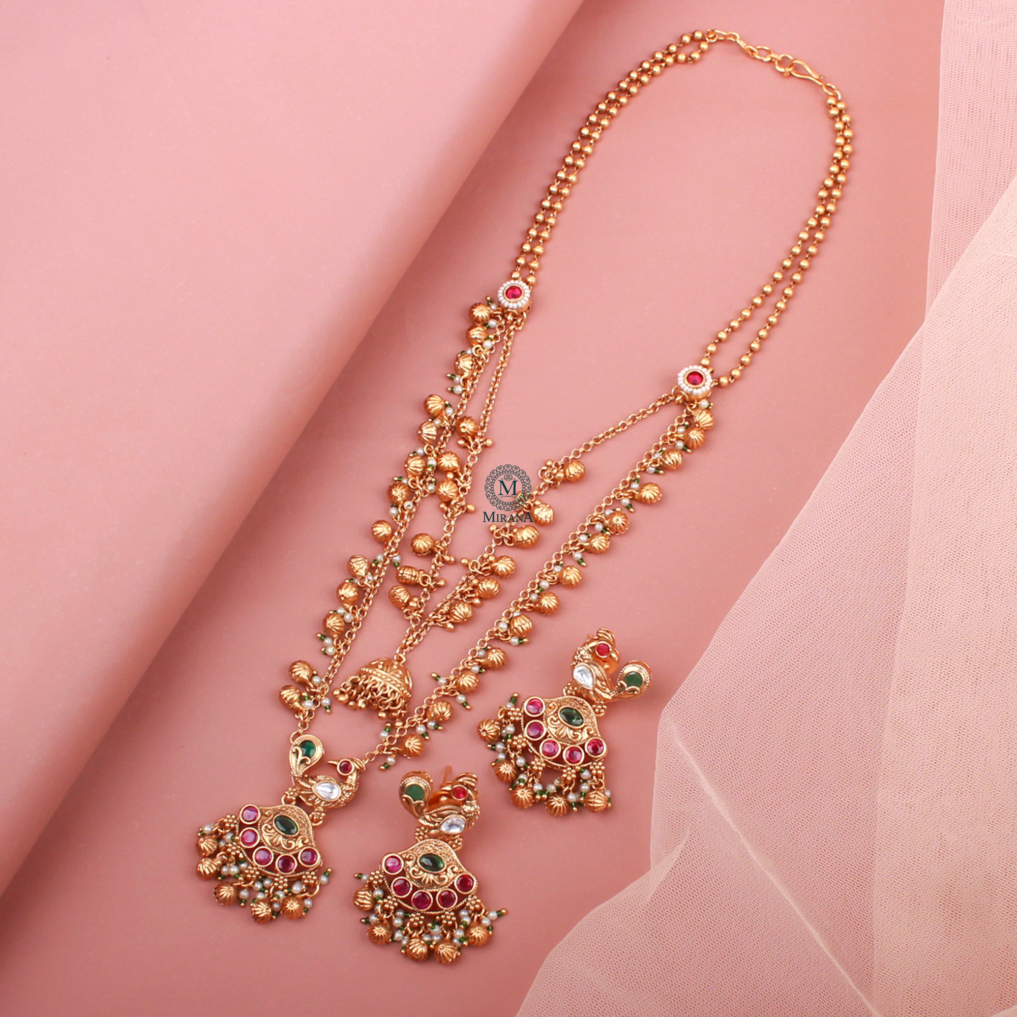 Shikha Antique Long Designer Necklace Set