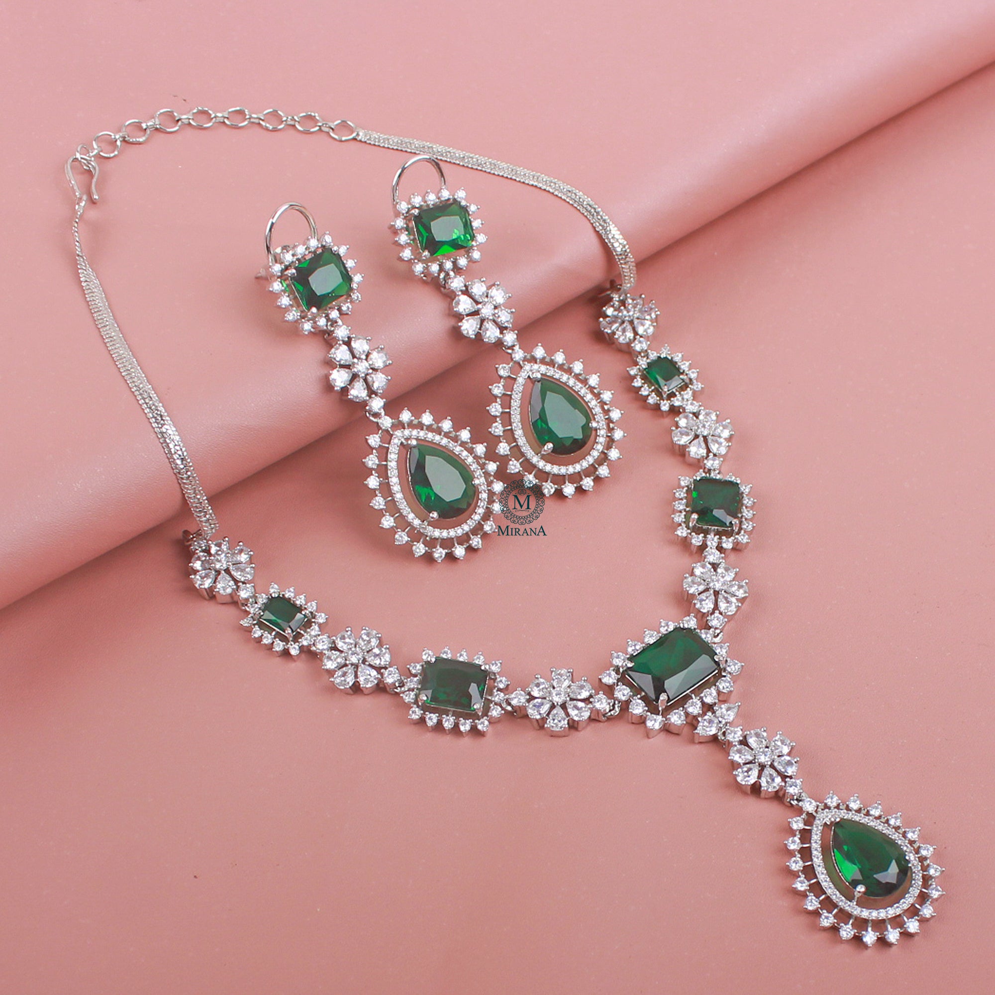 Niya CZ Designer Necklace Set