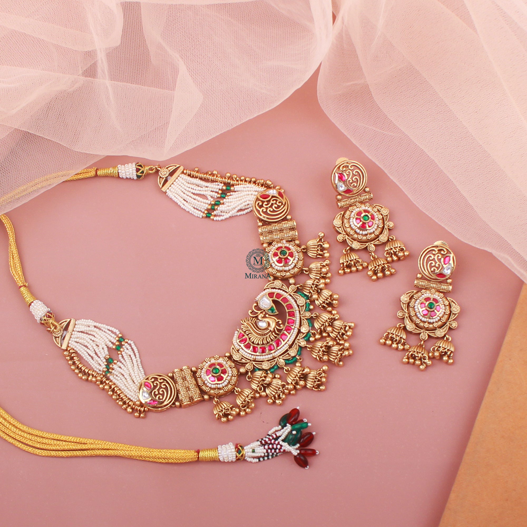 Mayurika Antique Designer Neckalce Set
