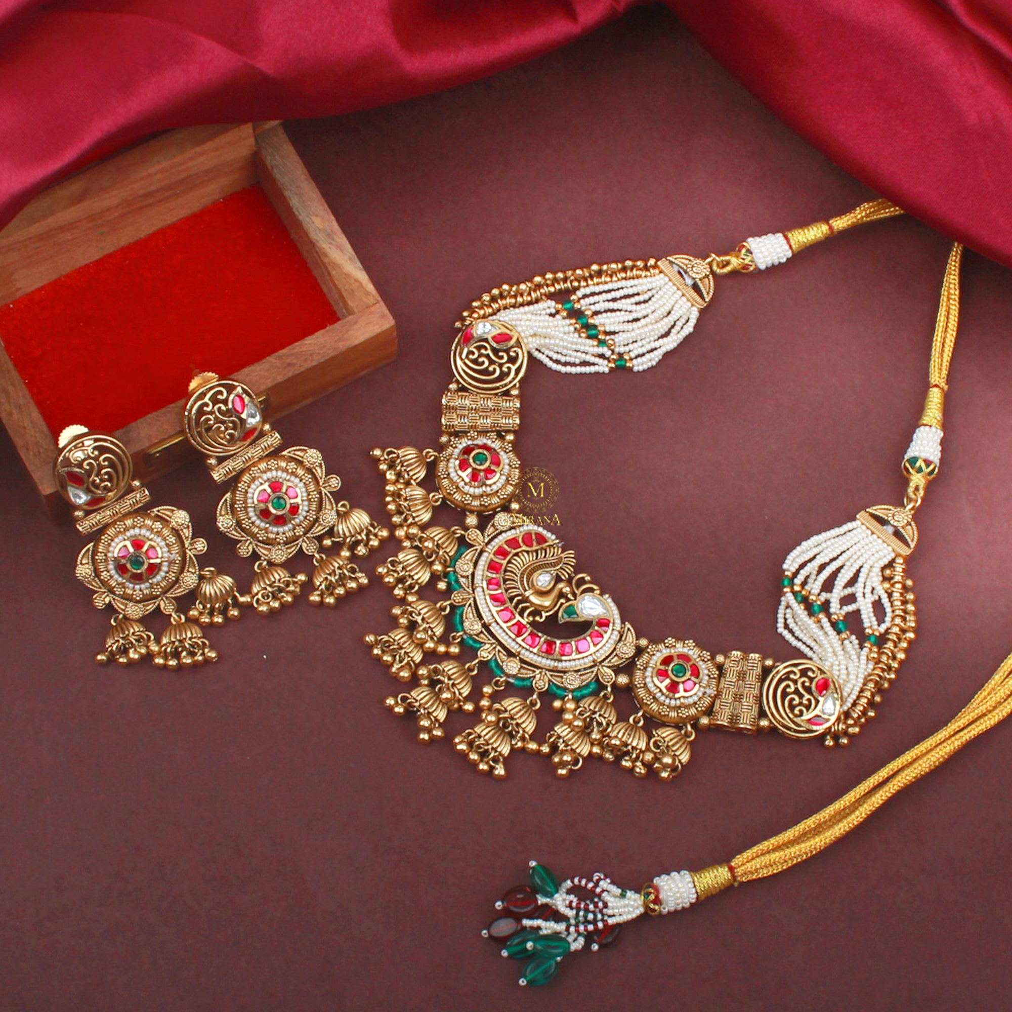 Mayurika Antique Designer Neckalce Set