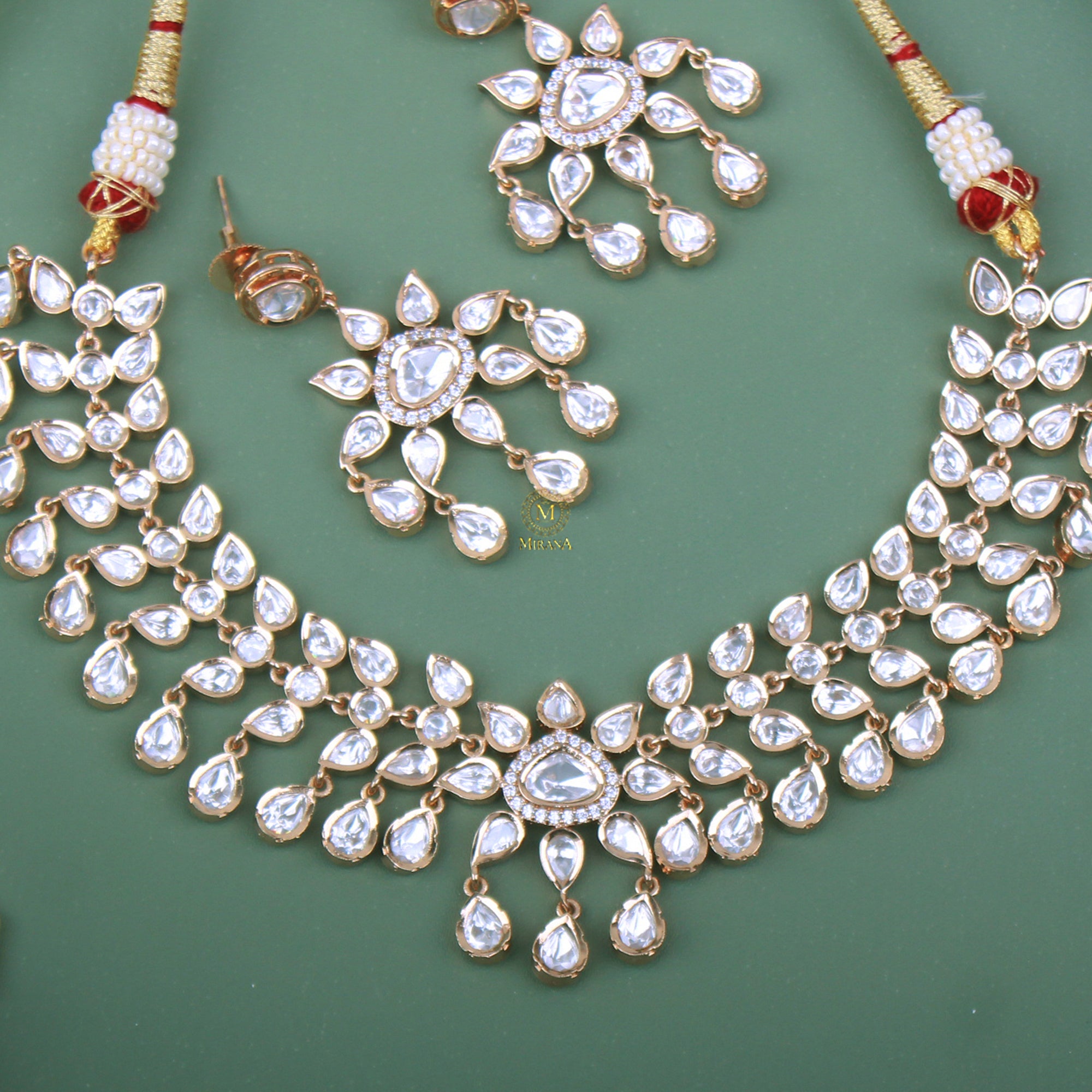 Anika Polki Designer Necklace Set