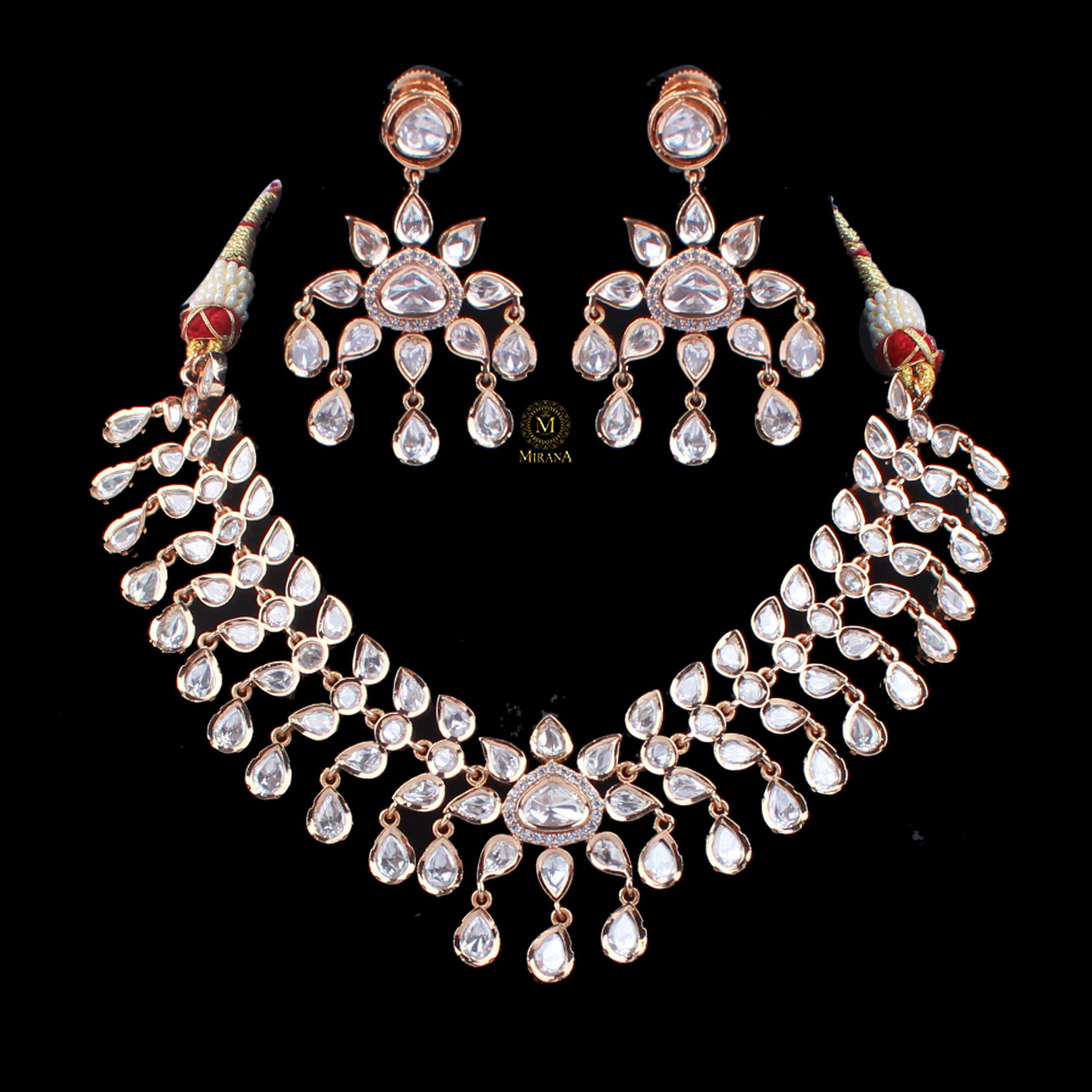Anika Polki Designer Necklace Set