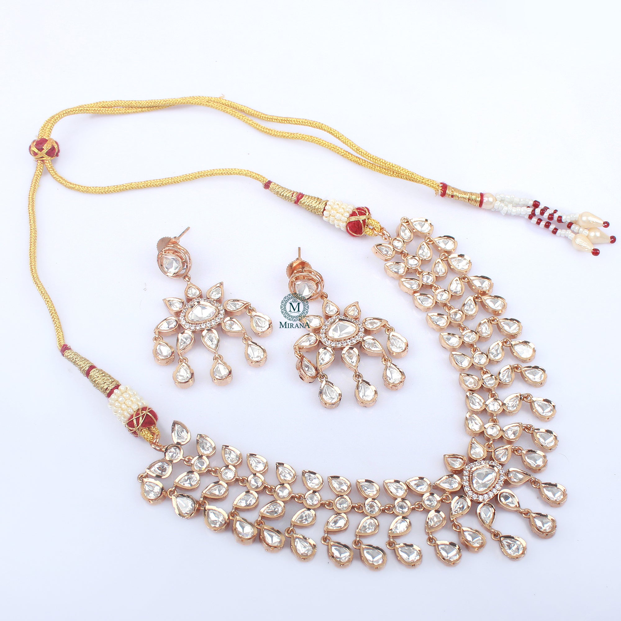 Anika Polki Designer Necklace Set