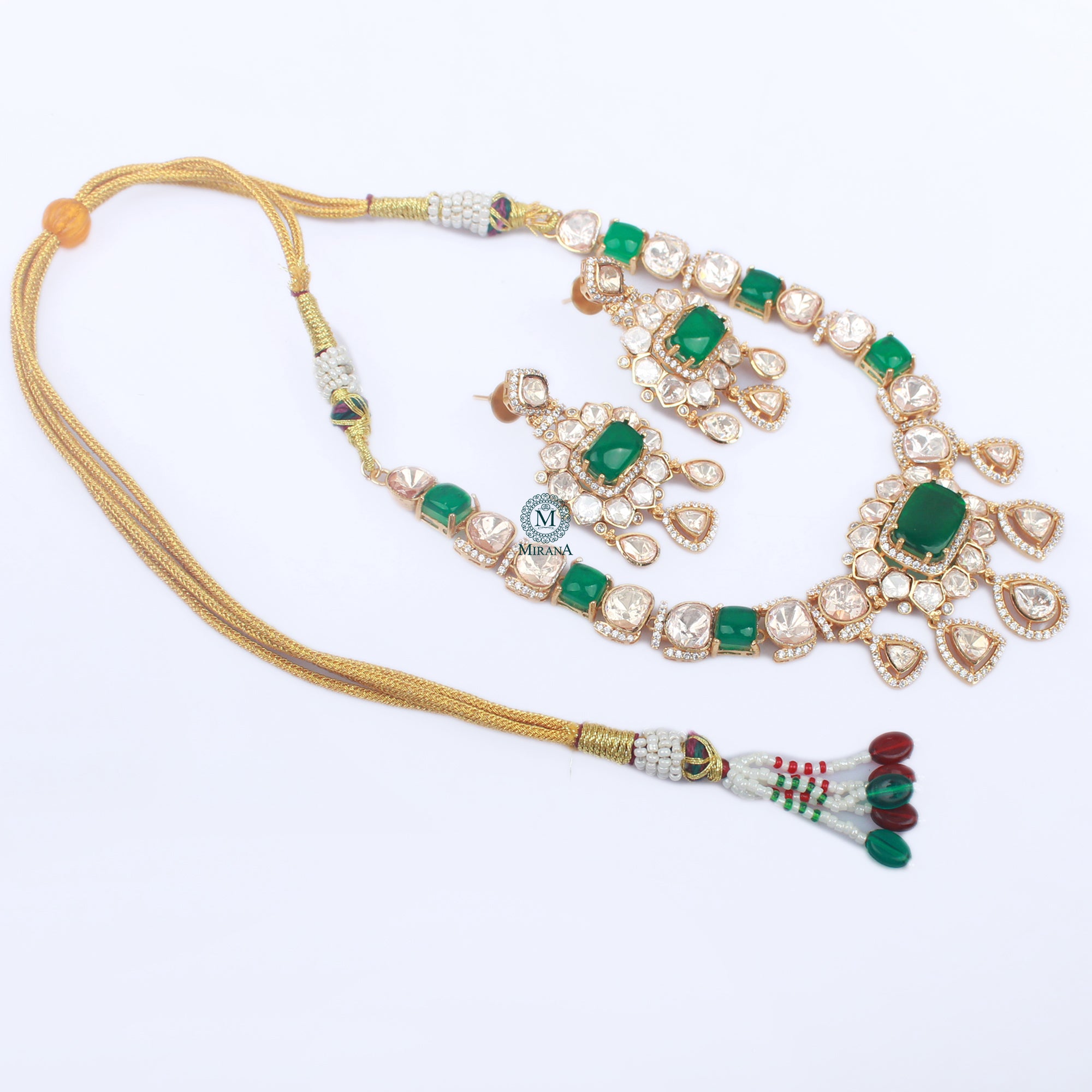 Isha Moissanite Designer Necklace Set