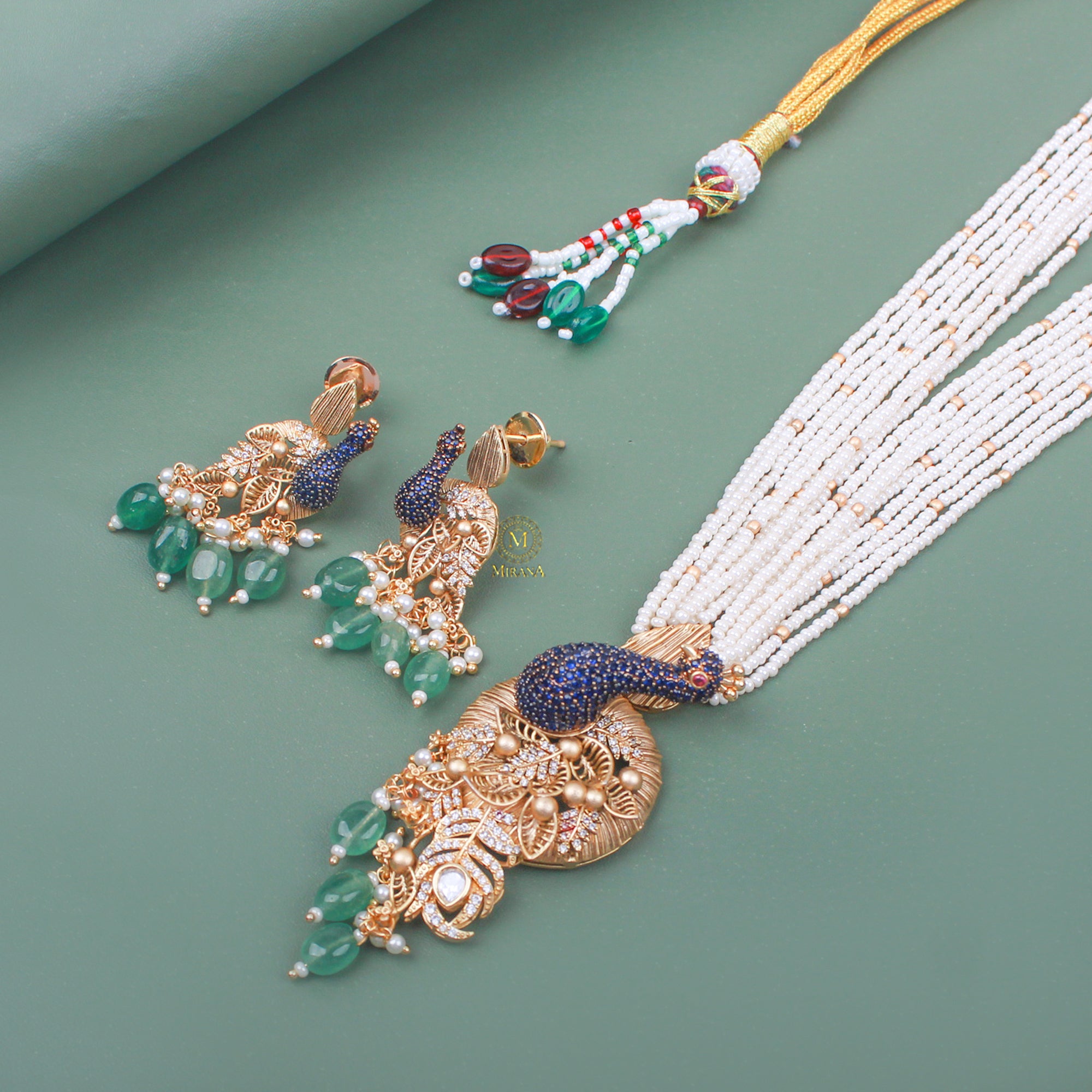 Morni Long Fusion Designer Necklace Set