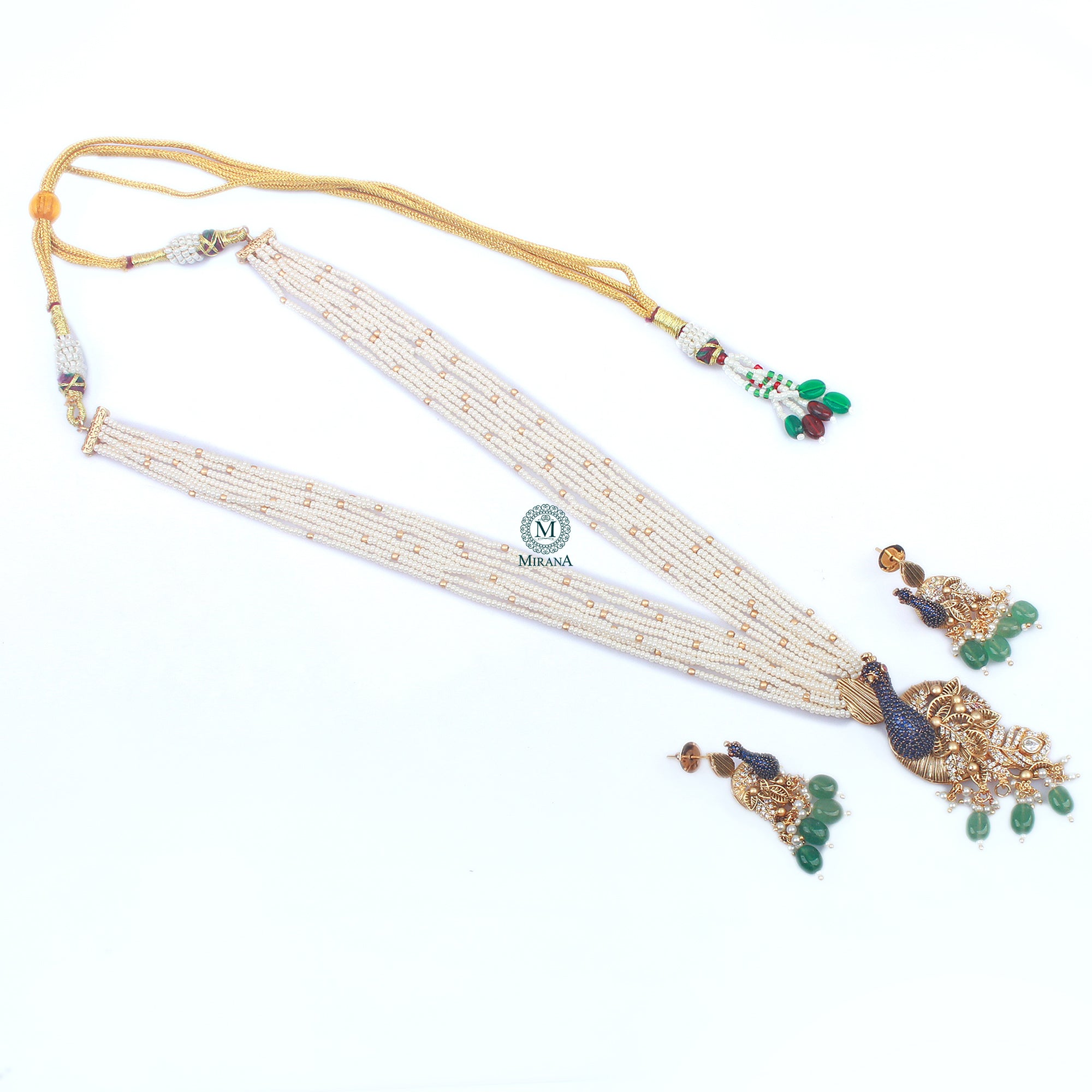 Morni Long Fusion Designer Necklace Set