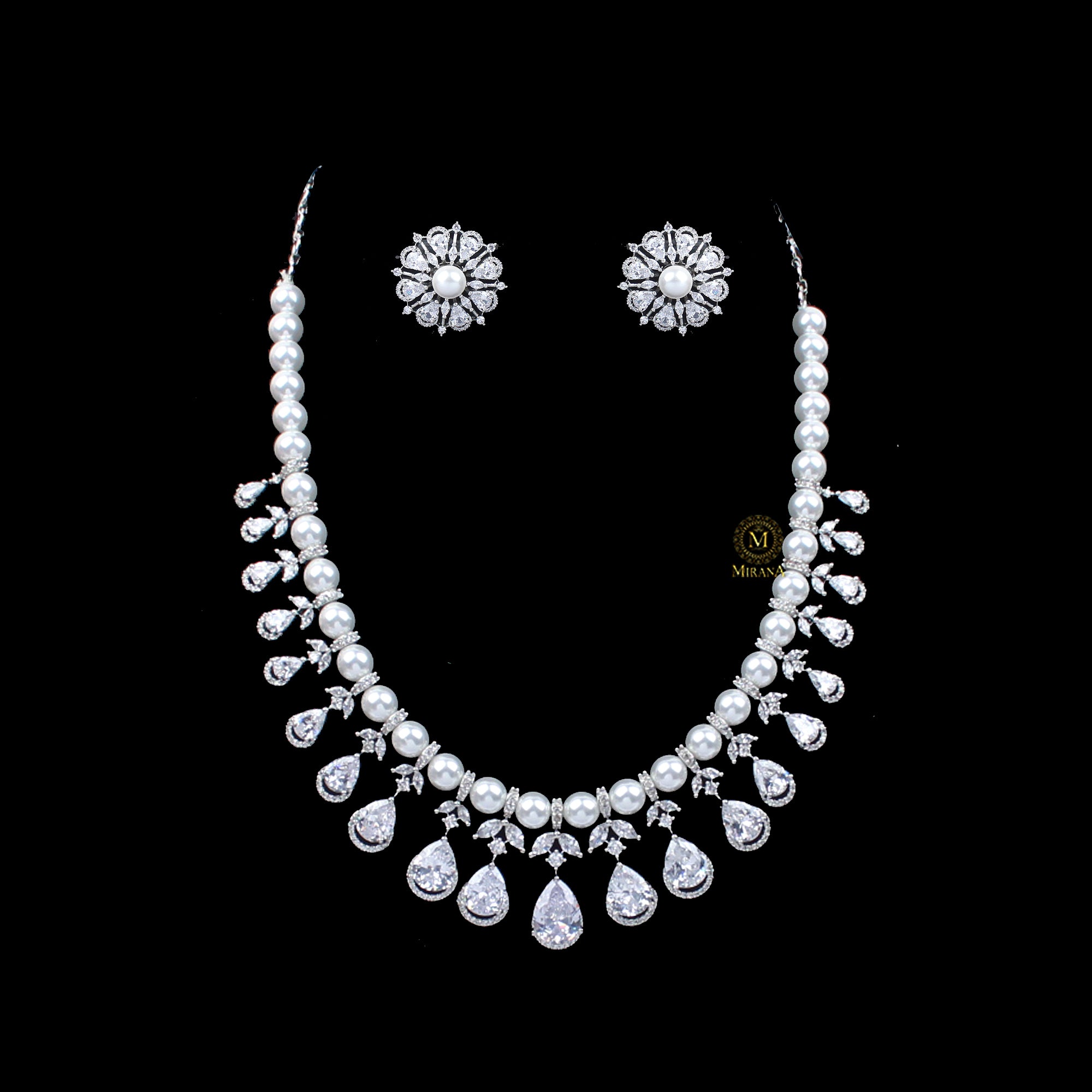 Henia CZ Designer Necklace Set