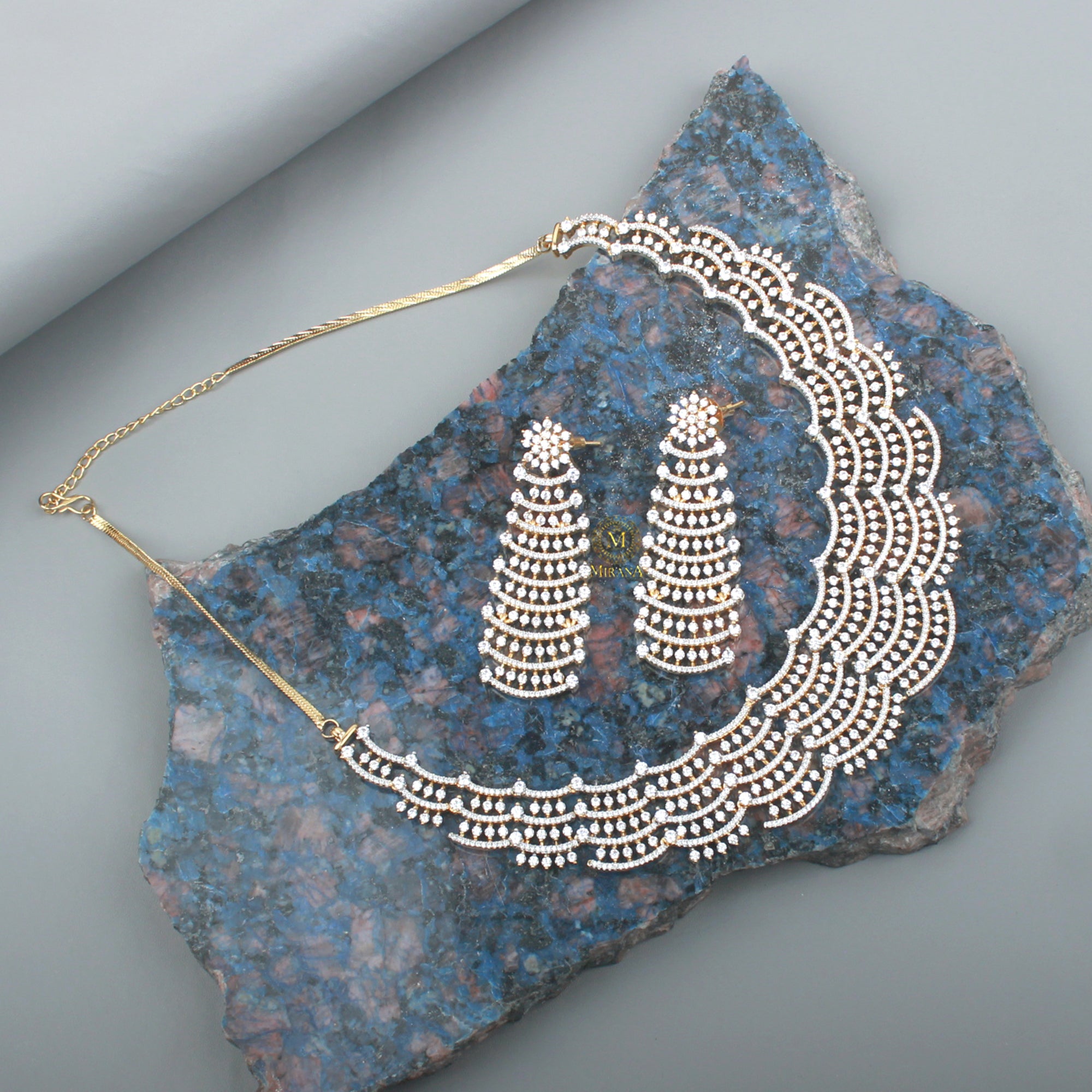 Lyla CZ Designer Necklace Set