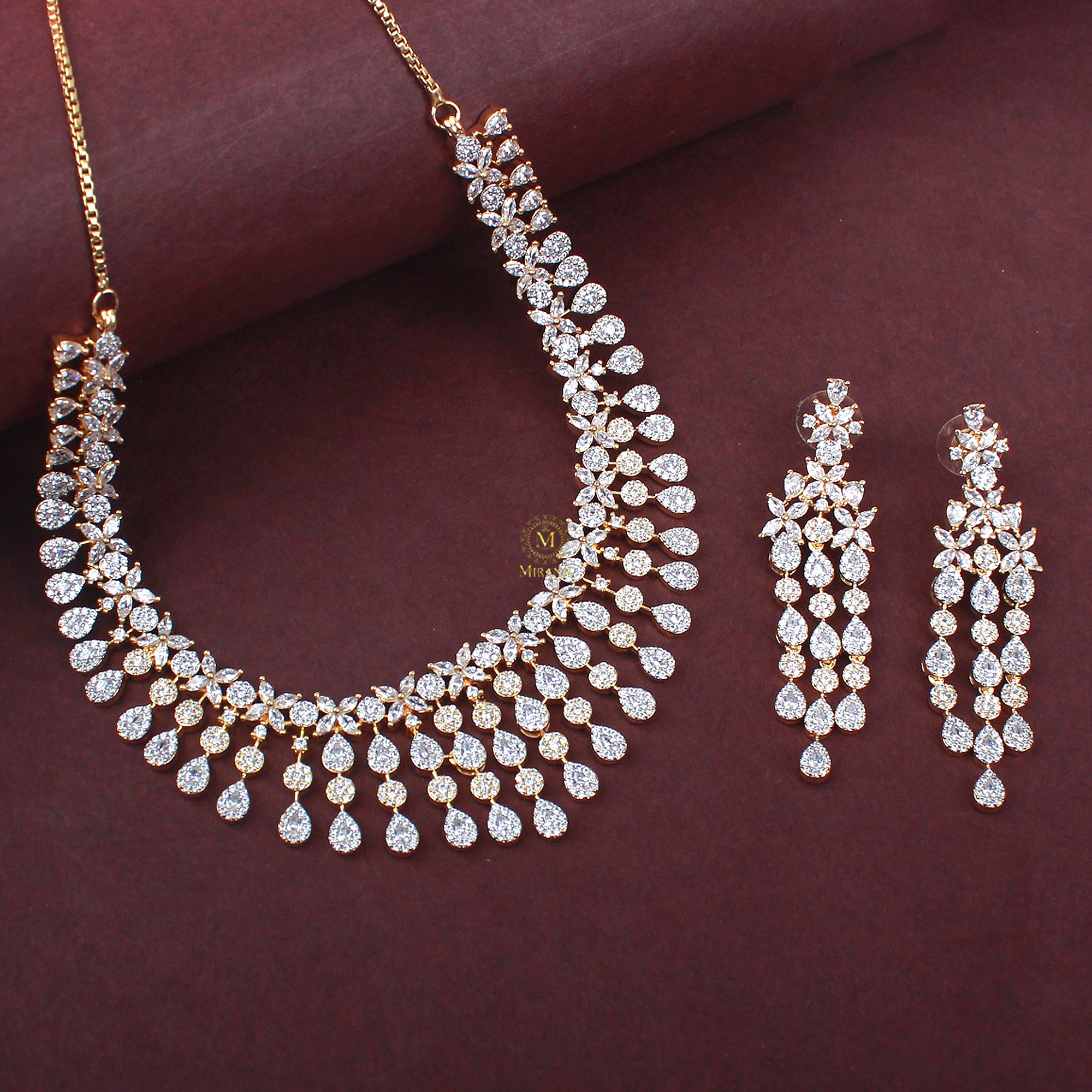 Jini CZ Designer Necklace Set