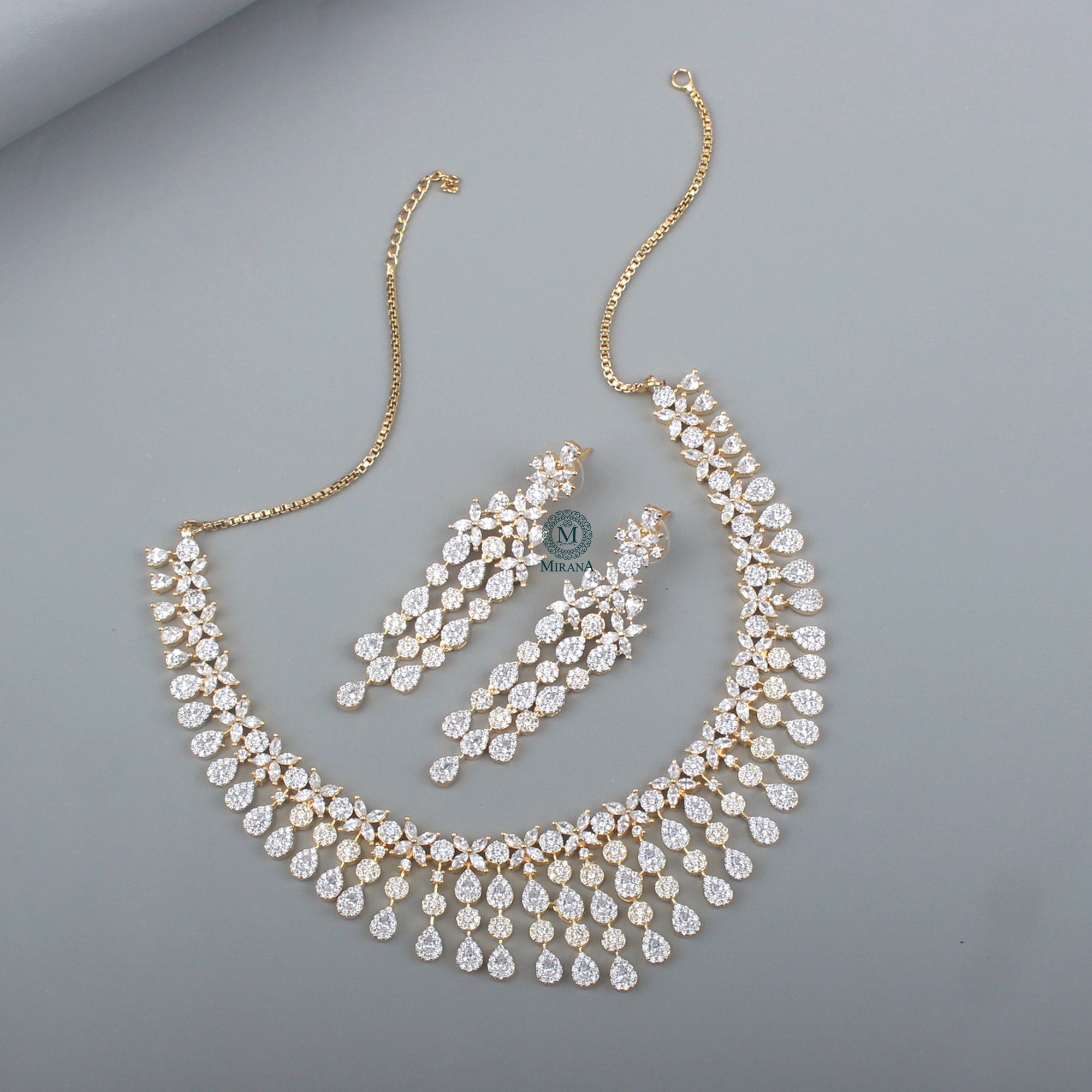 Jini CZ Designer Necklace Set