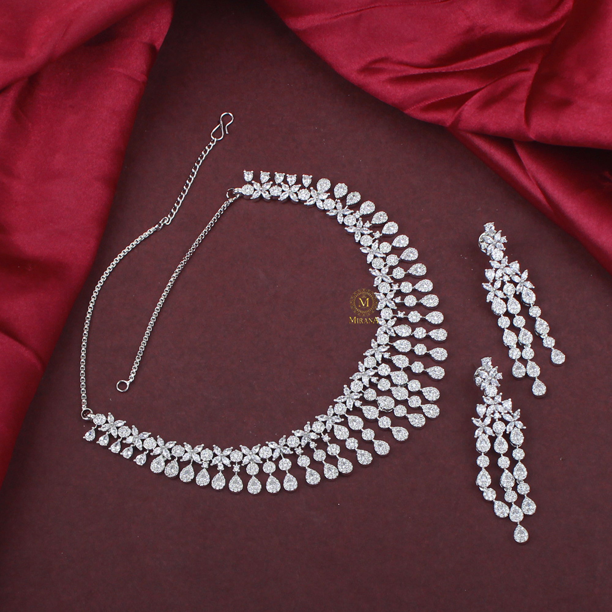 Jini CZ Designer Necklace Set