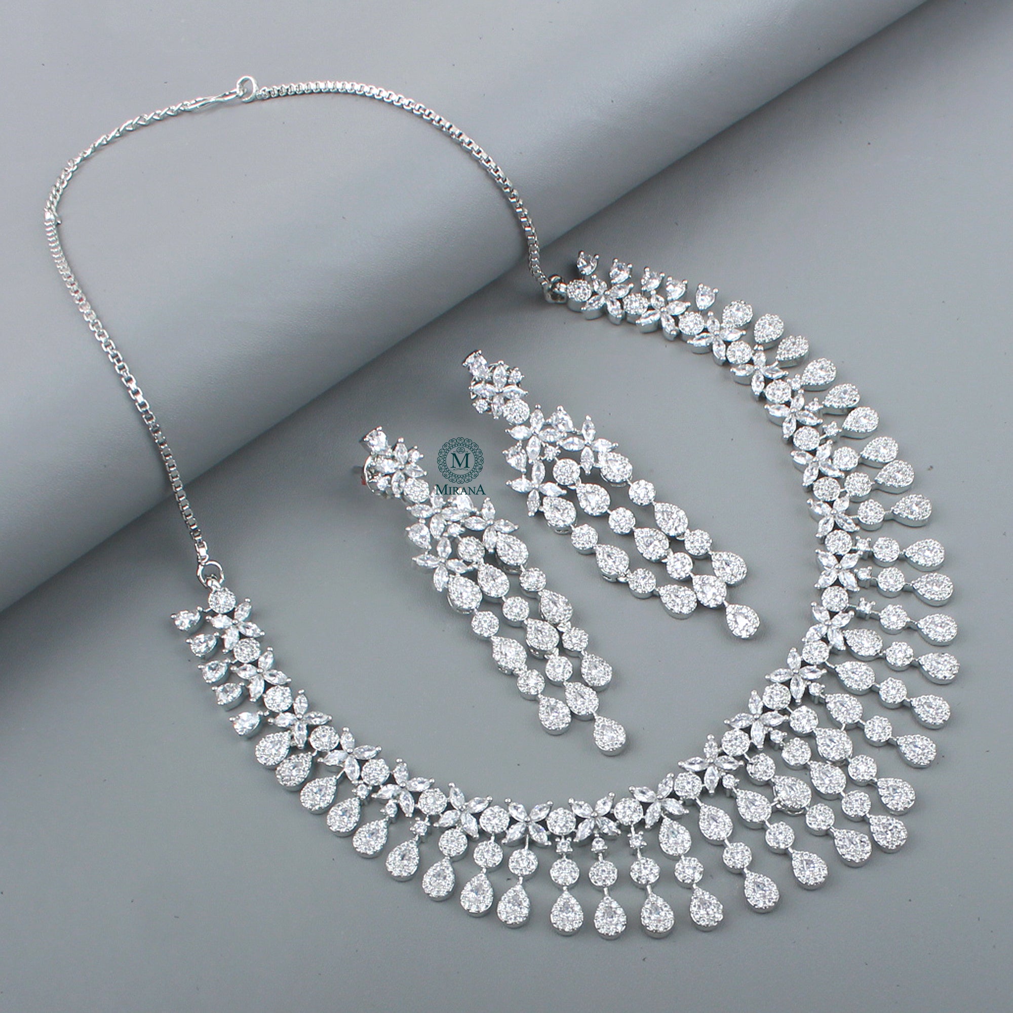 Jini CZ Designer Necklace Set