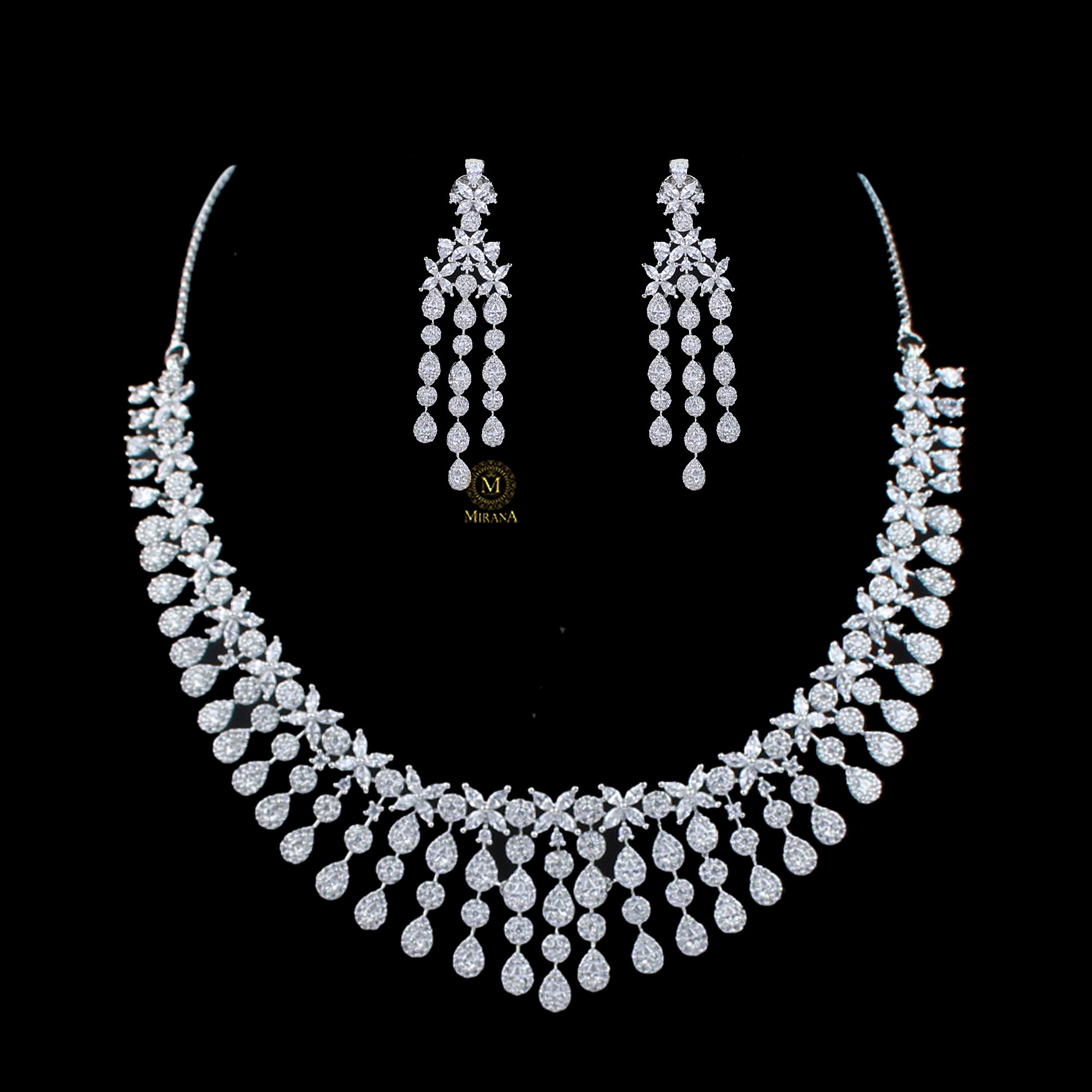 Jini CZ Designer Necklace Set