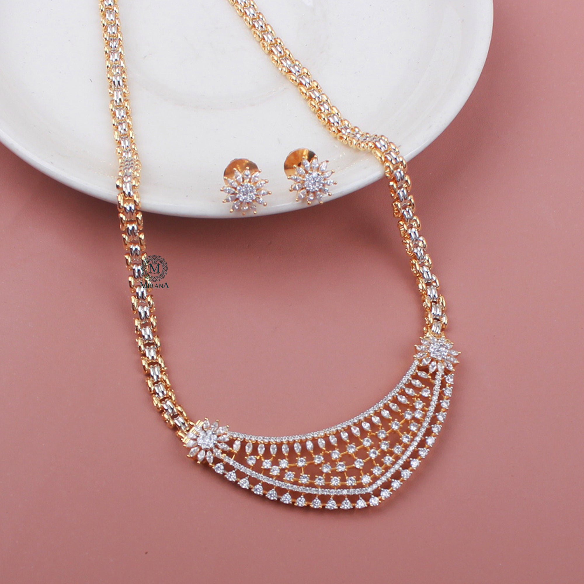 Ani CZ Designer Necklace Set
