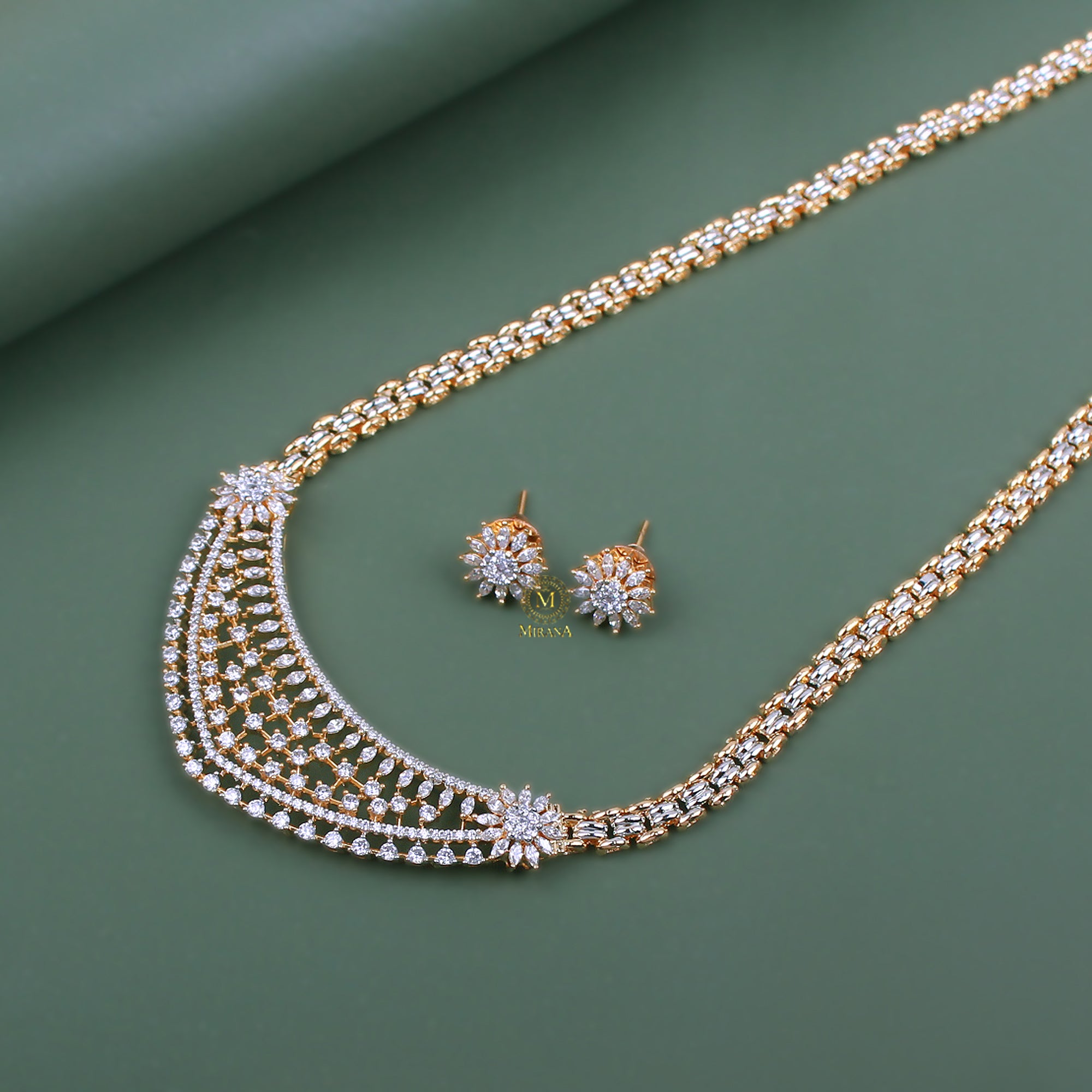 Ani CZ Designer Necklace Set