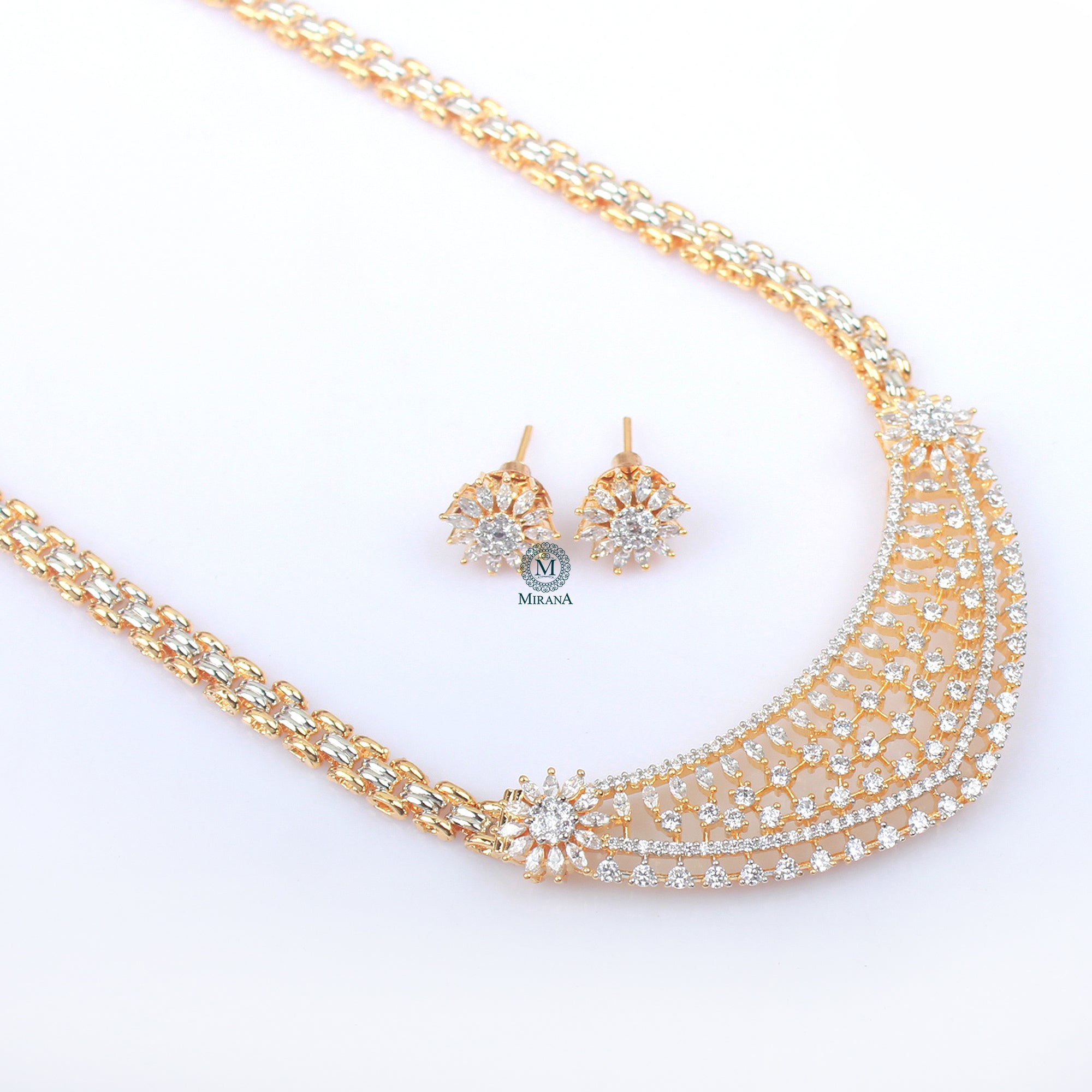 Ani CZ Designer Necklace Set
