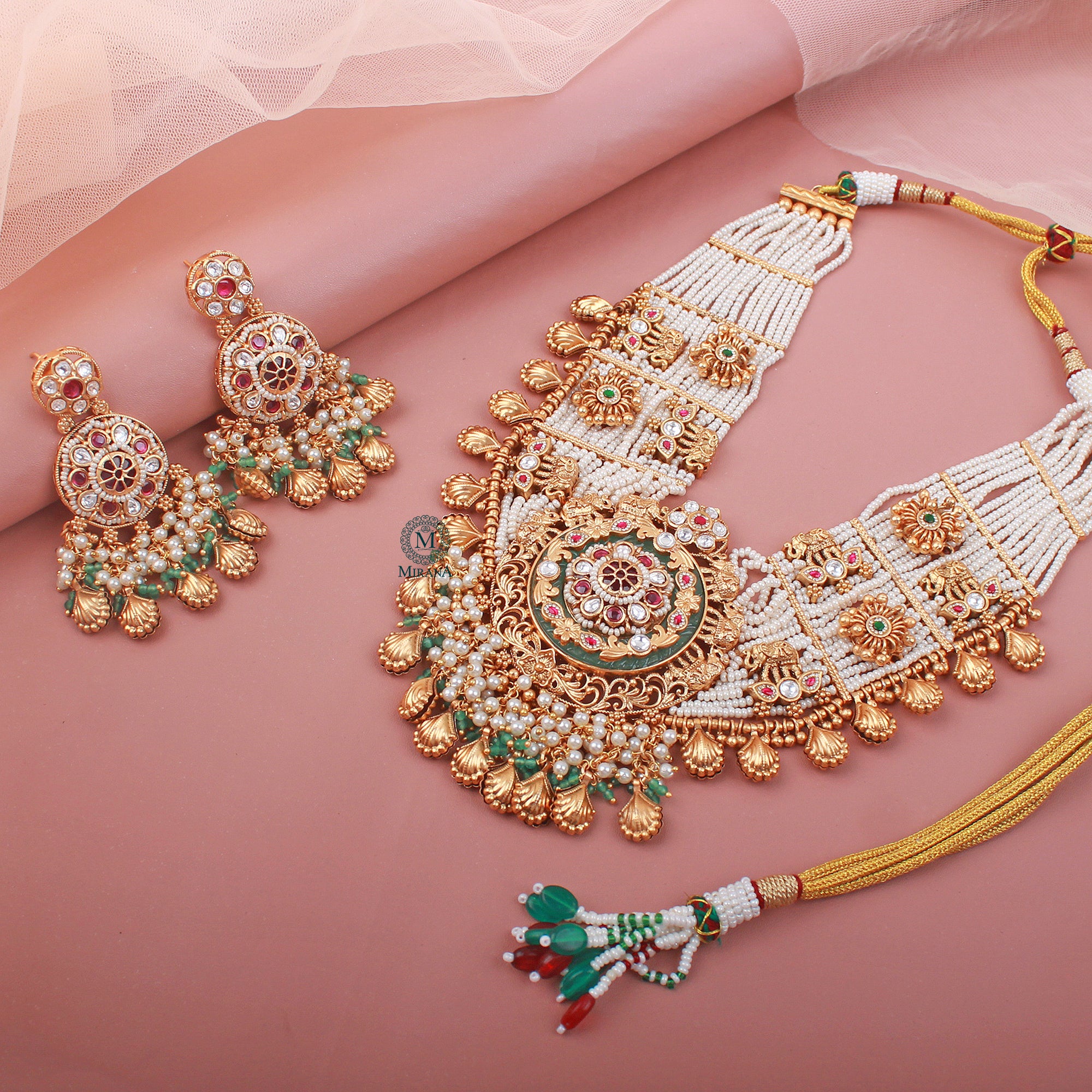 Kiyashi Antique Designer Necklace Set