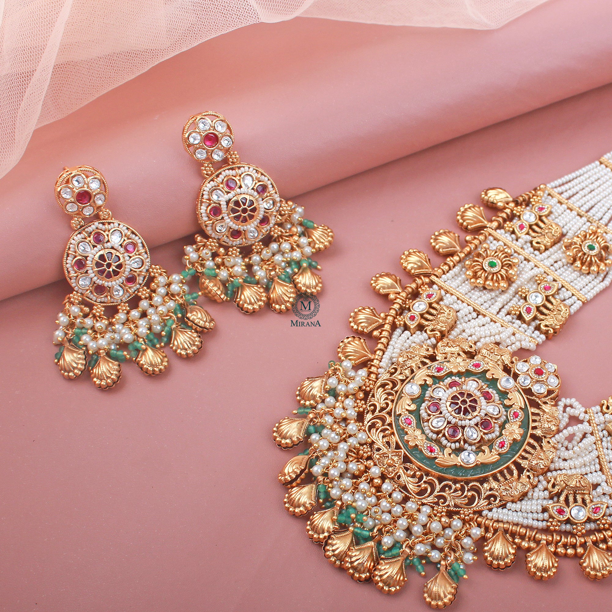 Kiyashi Antique Designer Necklace Set