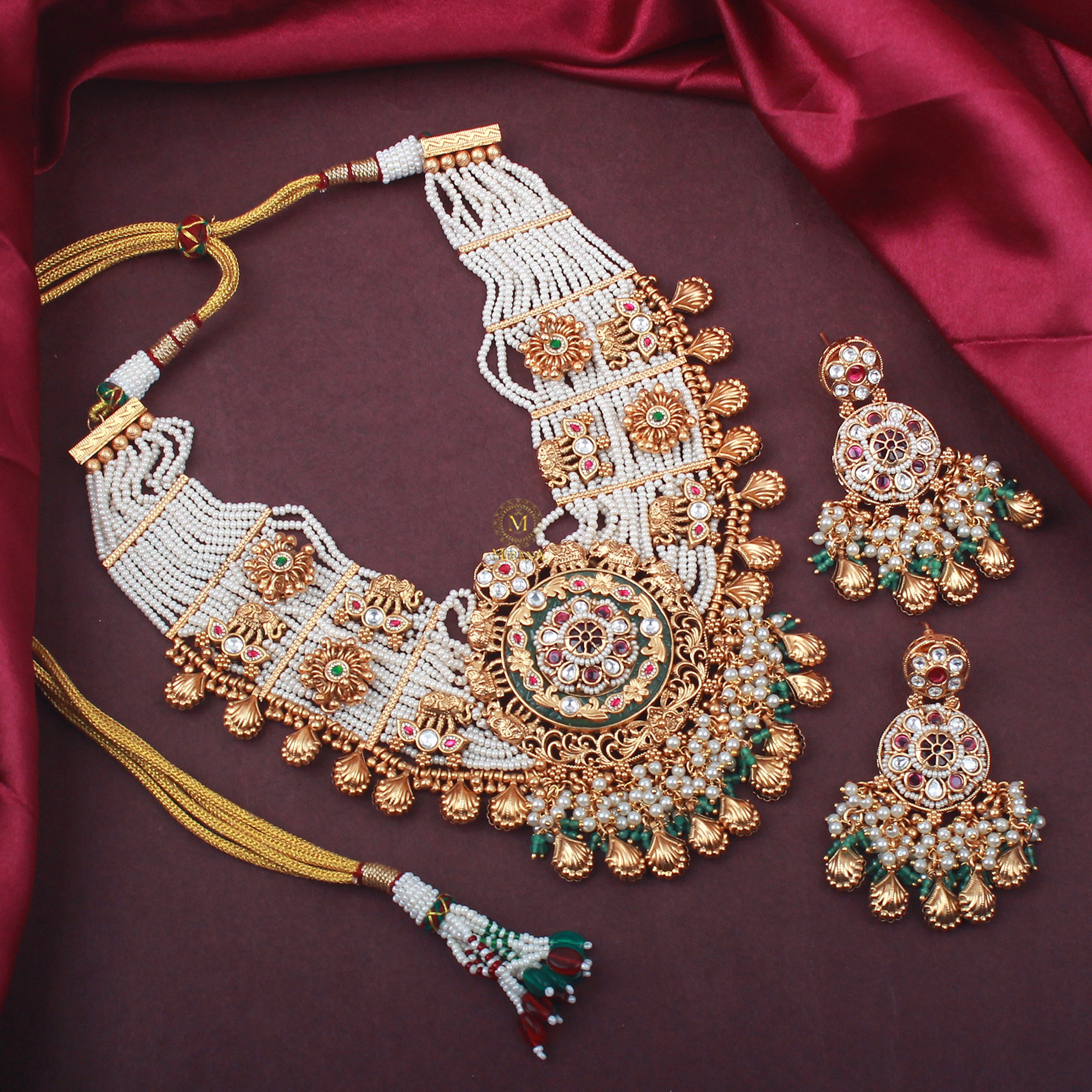 Kiyashi Antique Designer Necklace Set