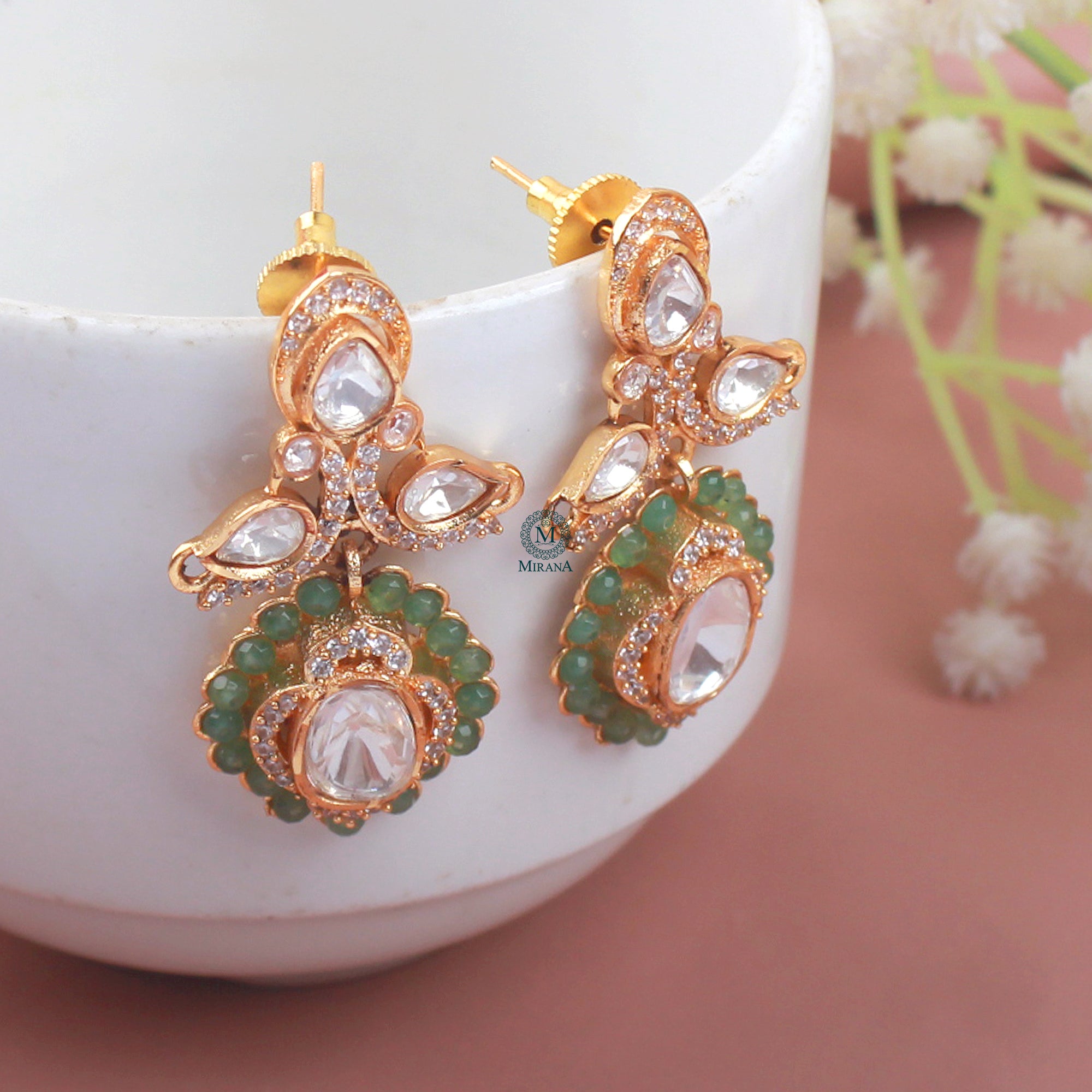 Fiza Moissanite Designer Necklace Set