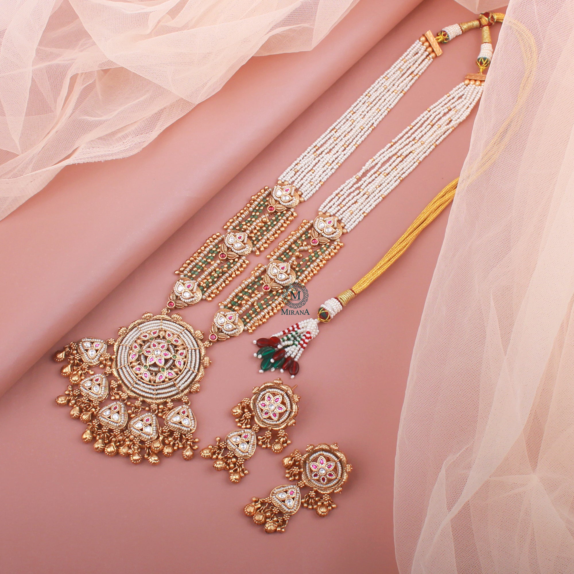 Shriya Antique Long Designer Necklace Set