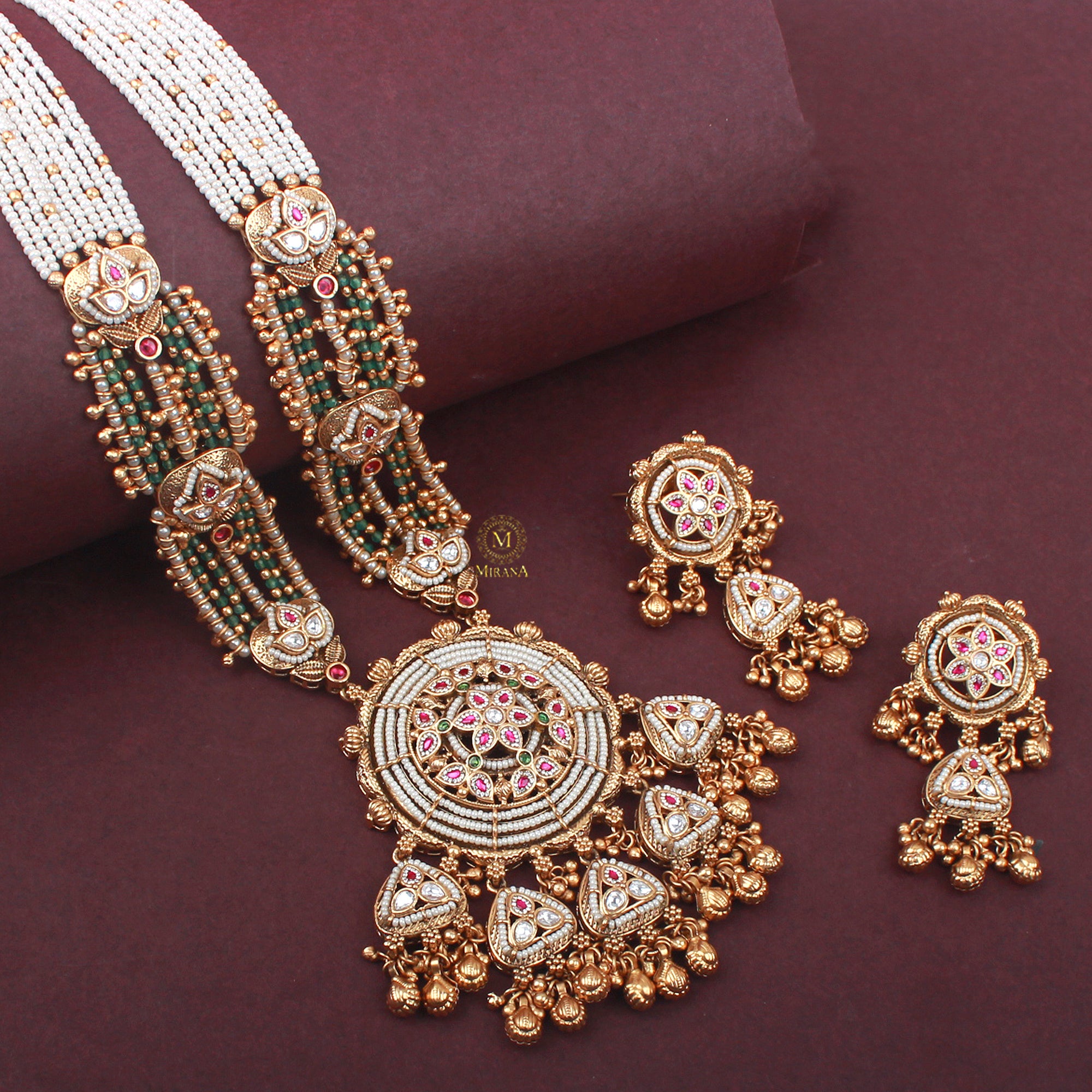 Shriya Antique Long Designer Necklace Set