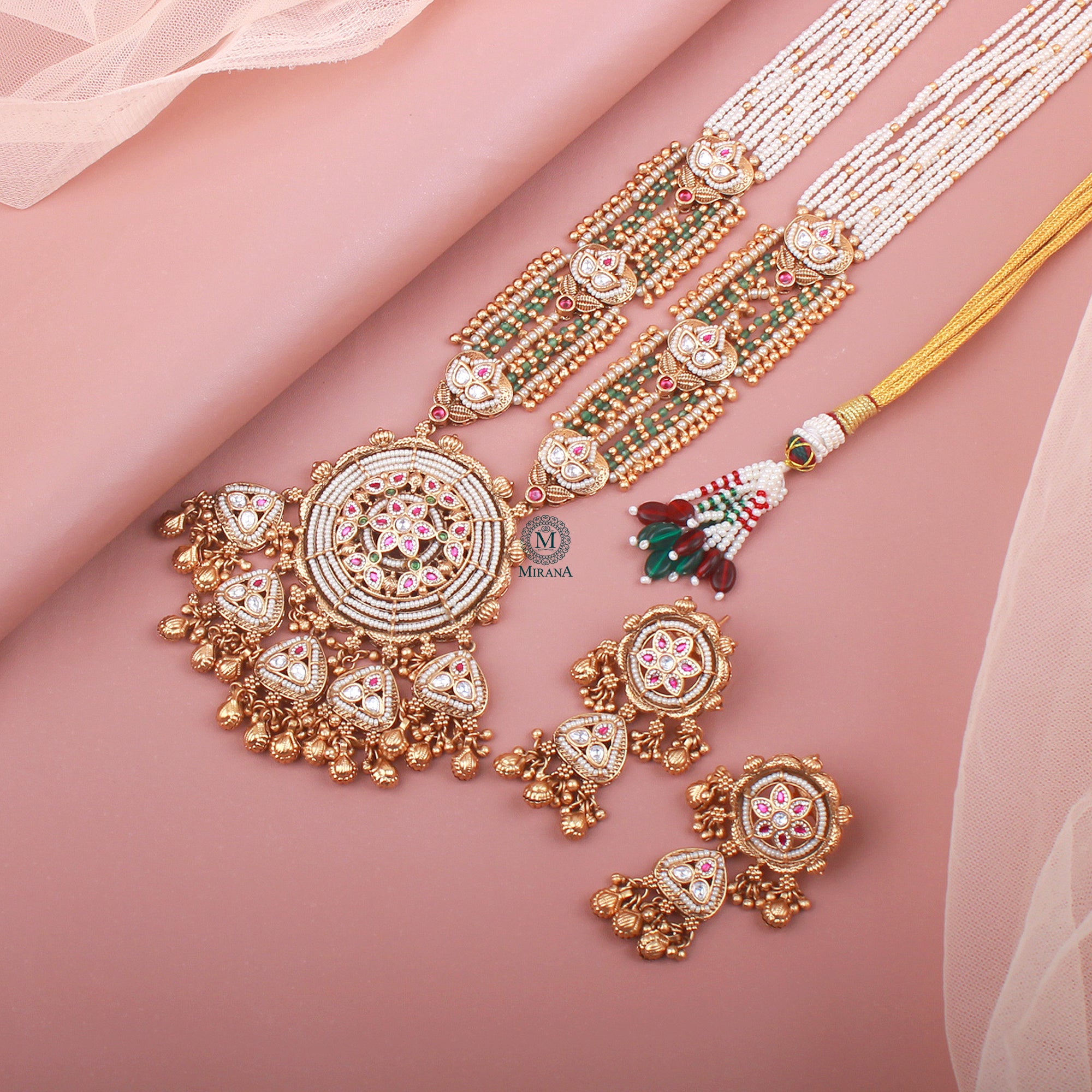 Shriya Antique Long Designer Necklace Set