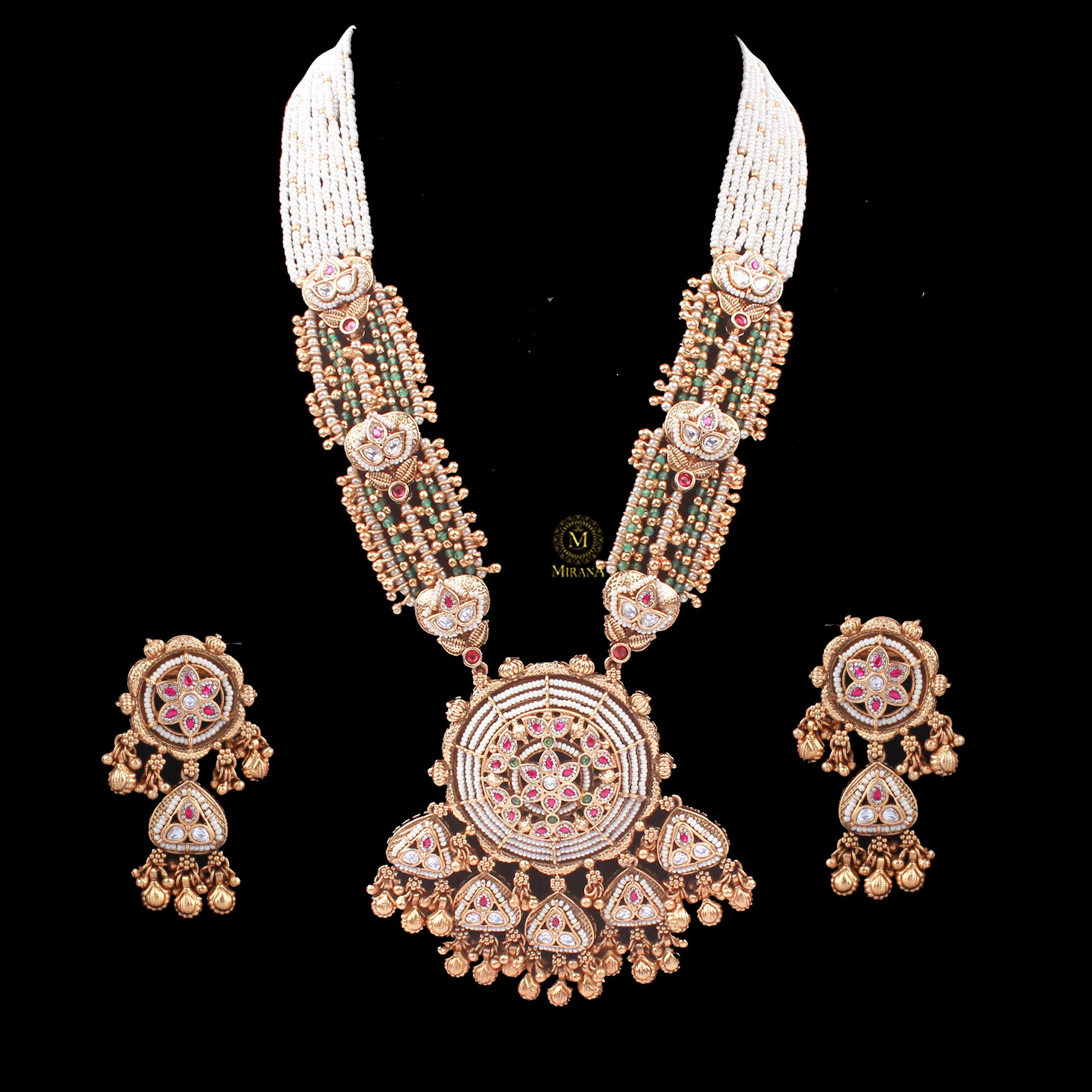 Shriya Antique Long Designer Necklace Set