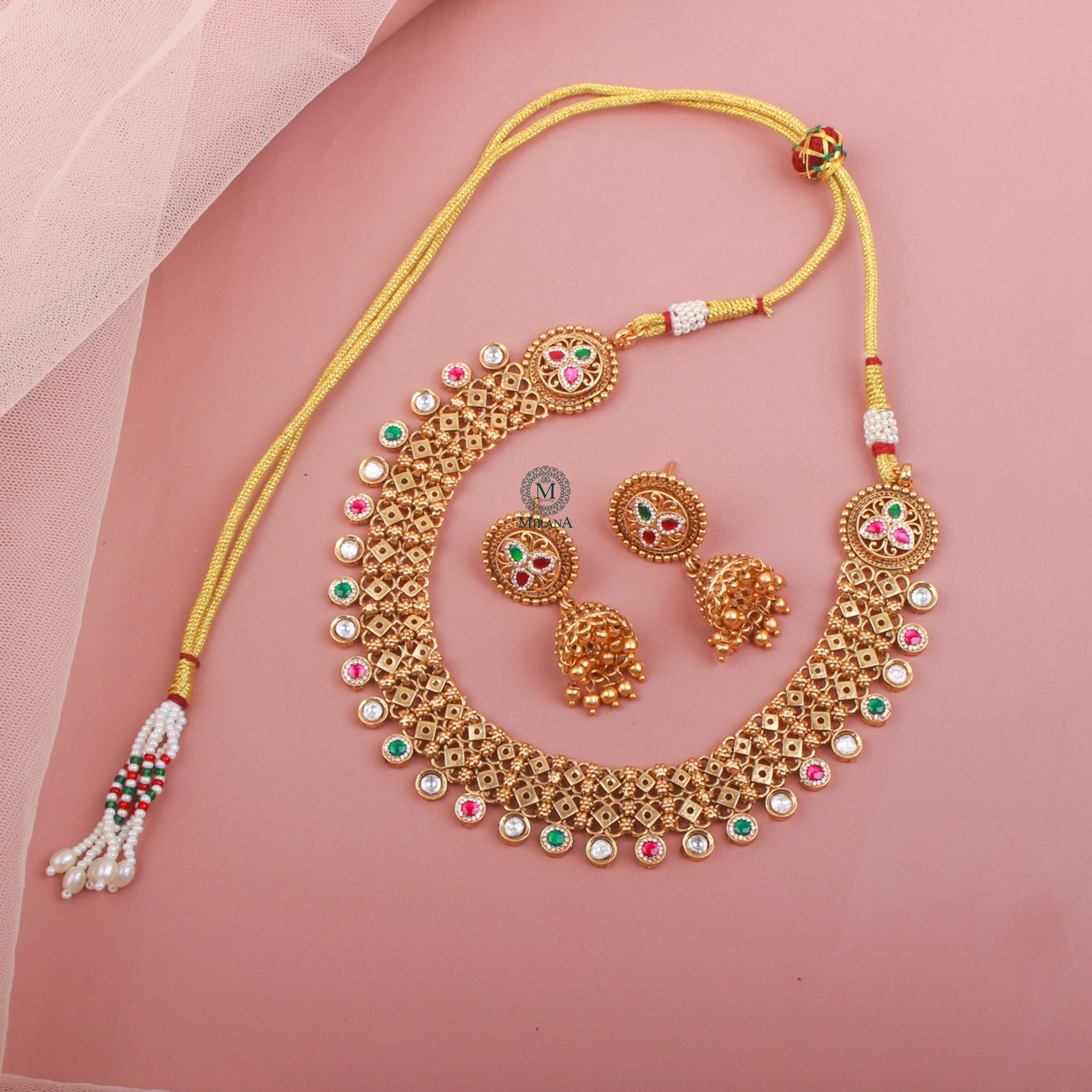 Kiyana Antique Designer Neckalce Set