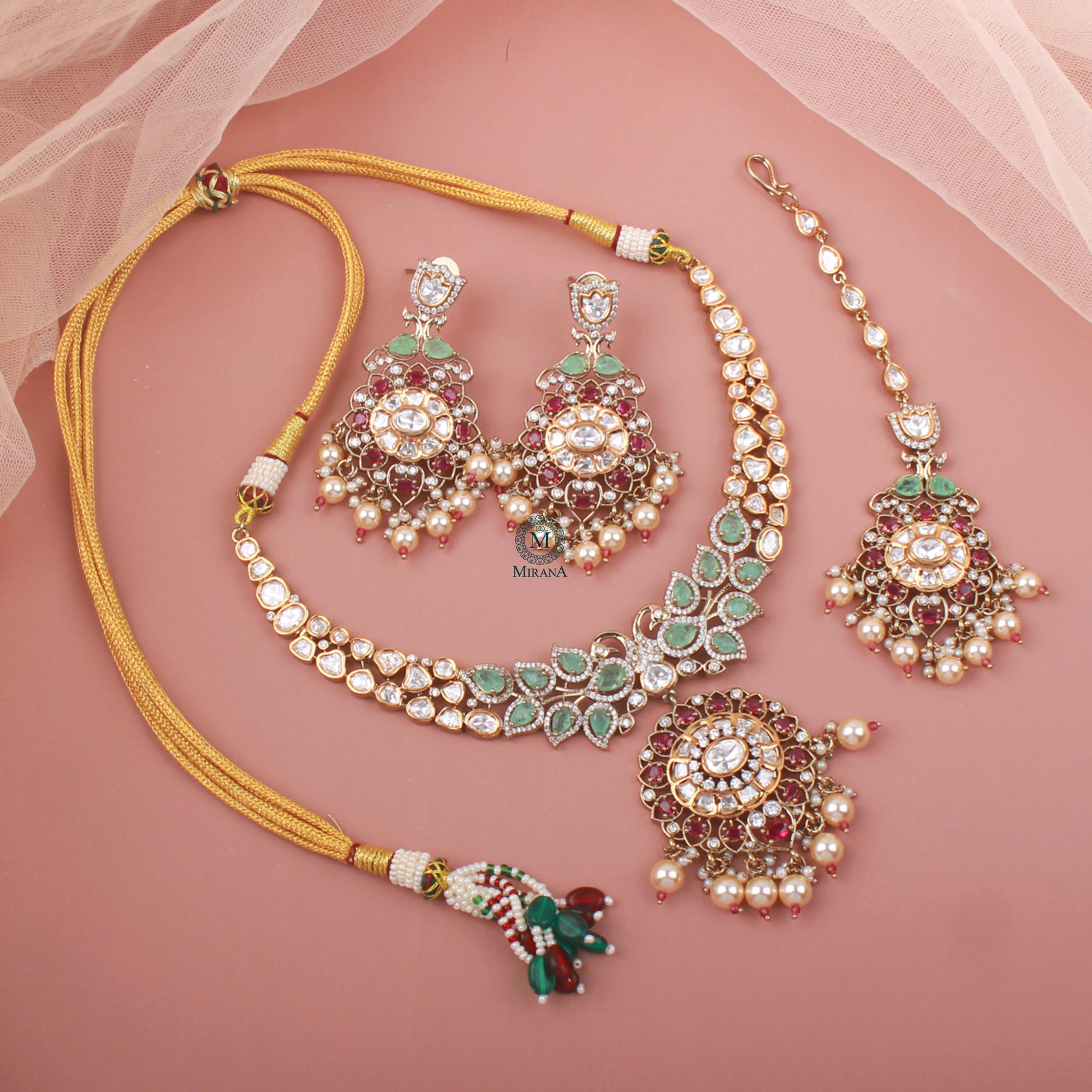 Shamita Polki Necklace Set