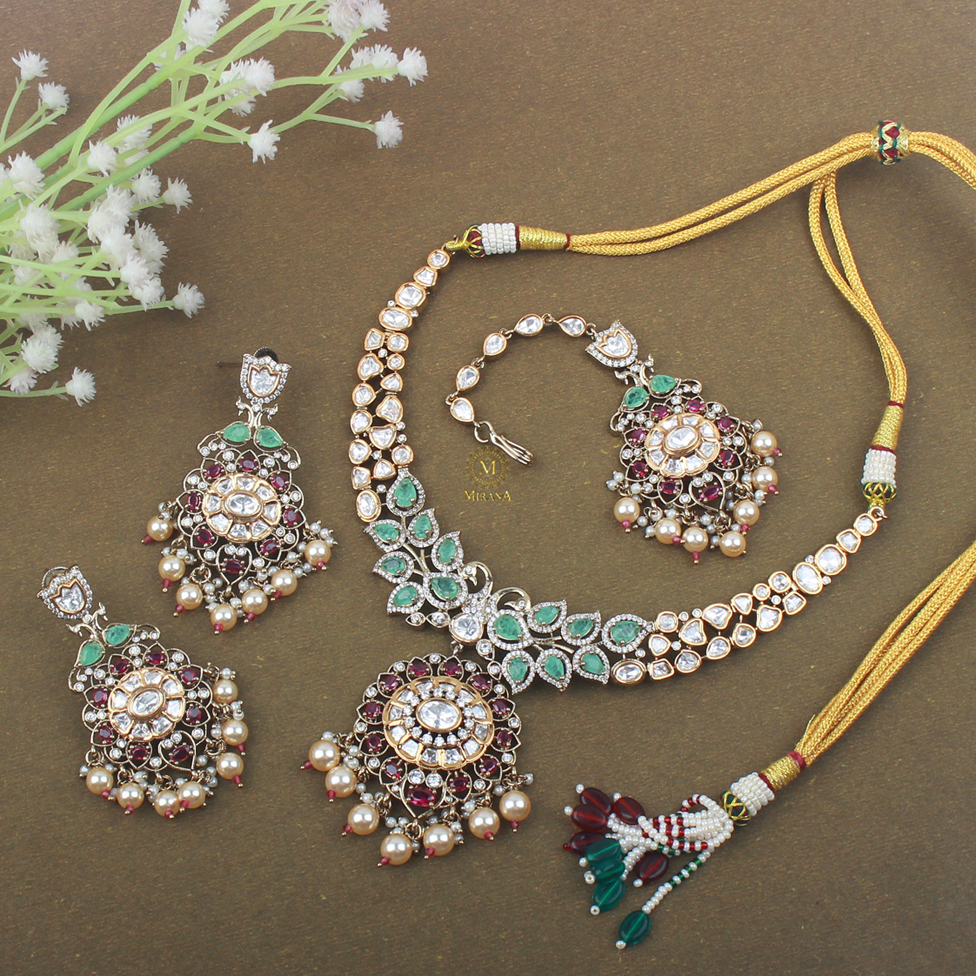 Shamita Polki Necklace Set