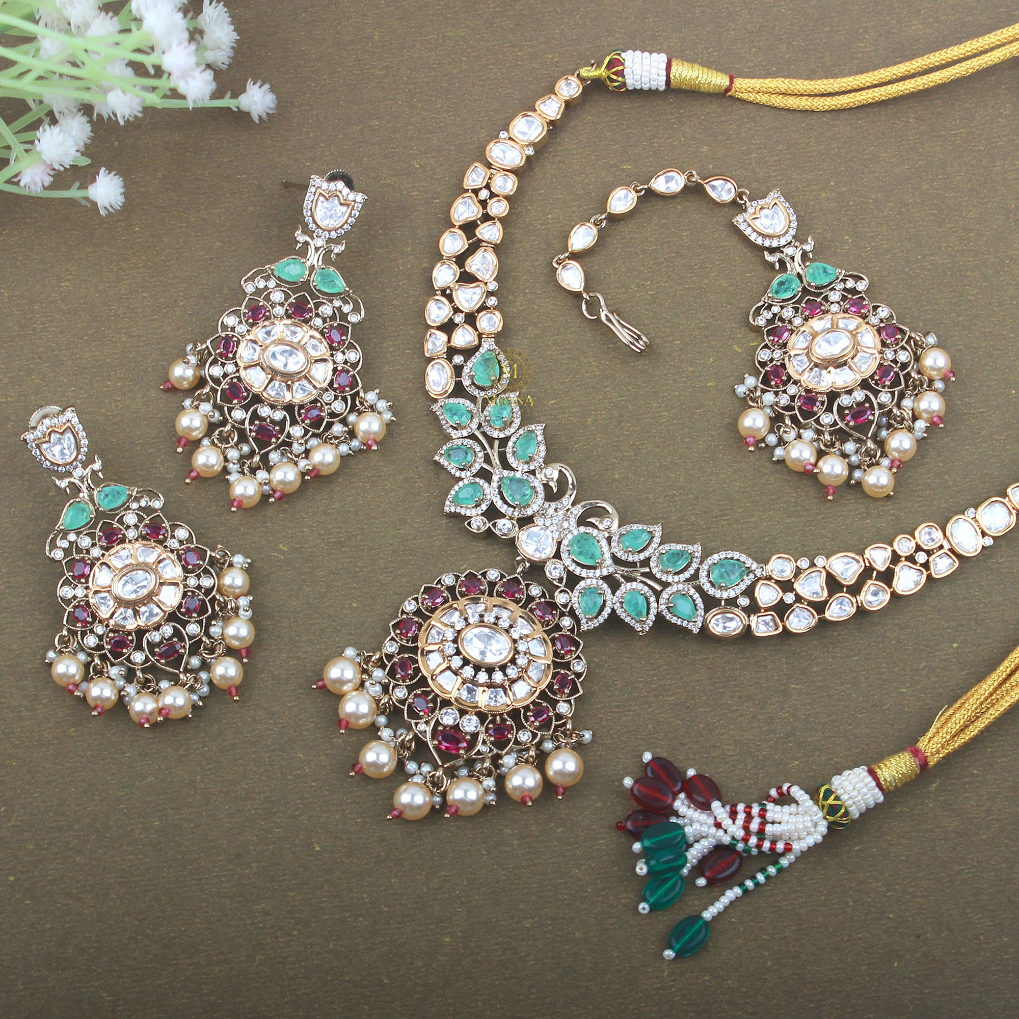 Shamita Polki Necklace Set