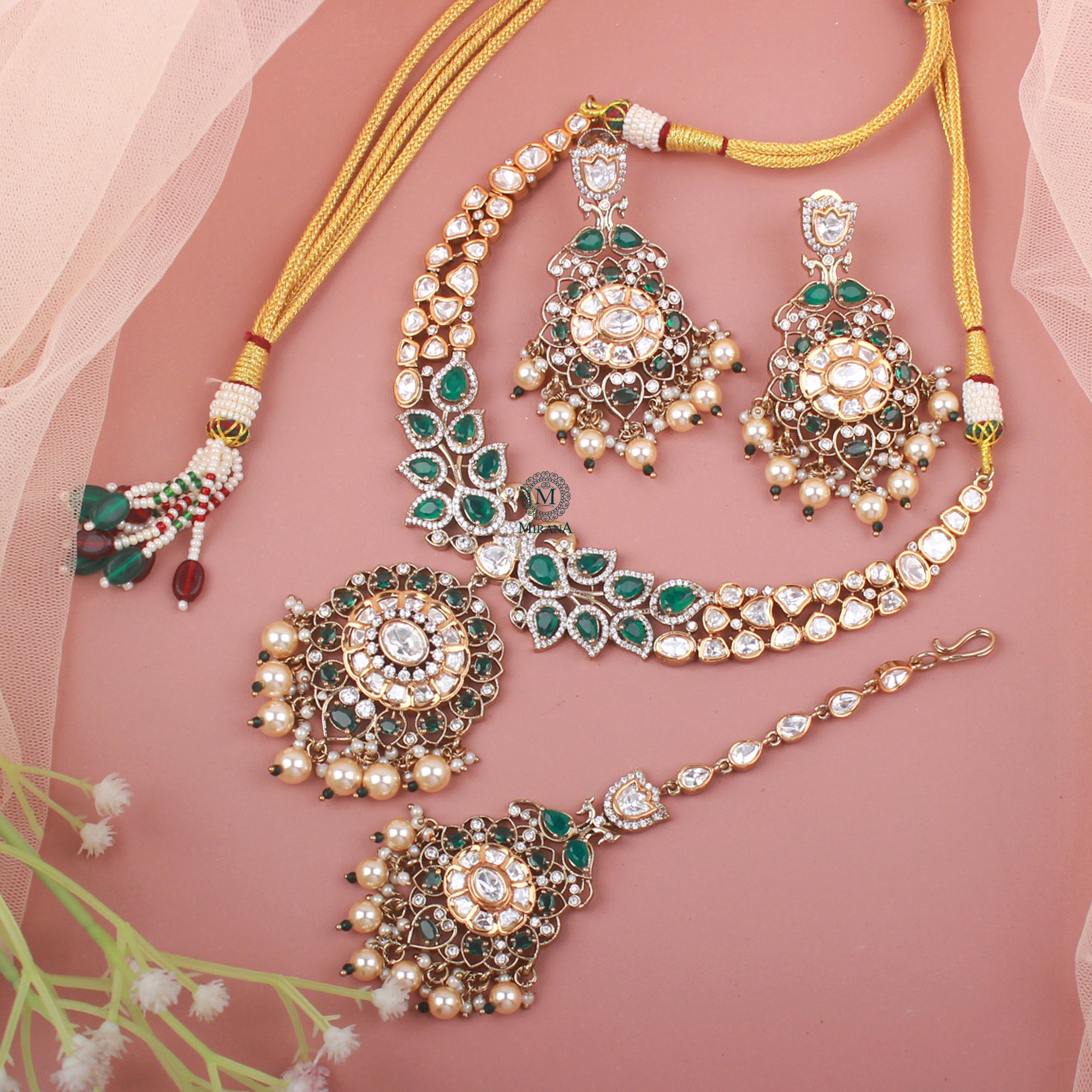 Shamita Polki Necklace Set