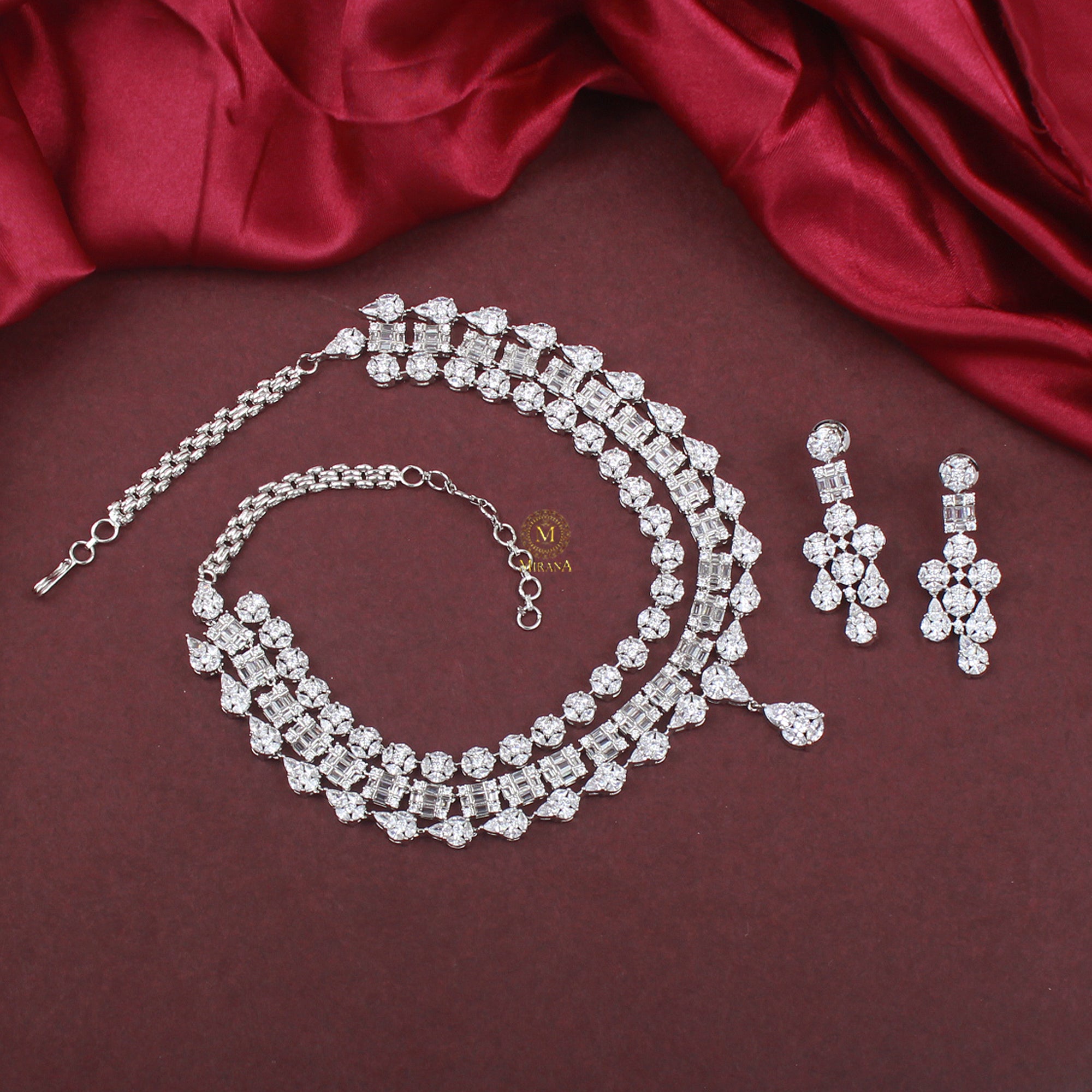 Esha Triple Layered Designer Necklace Set