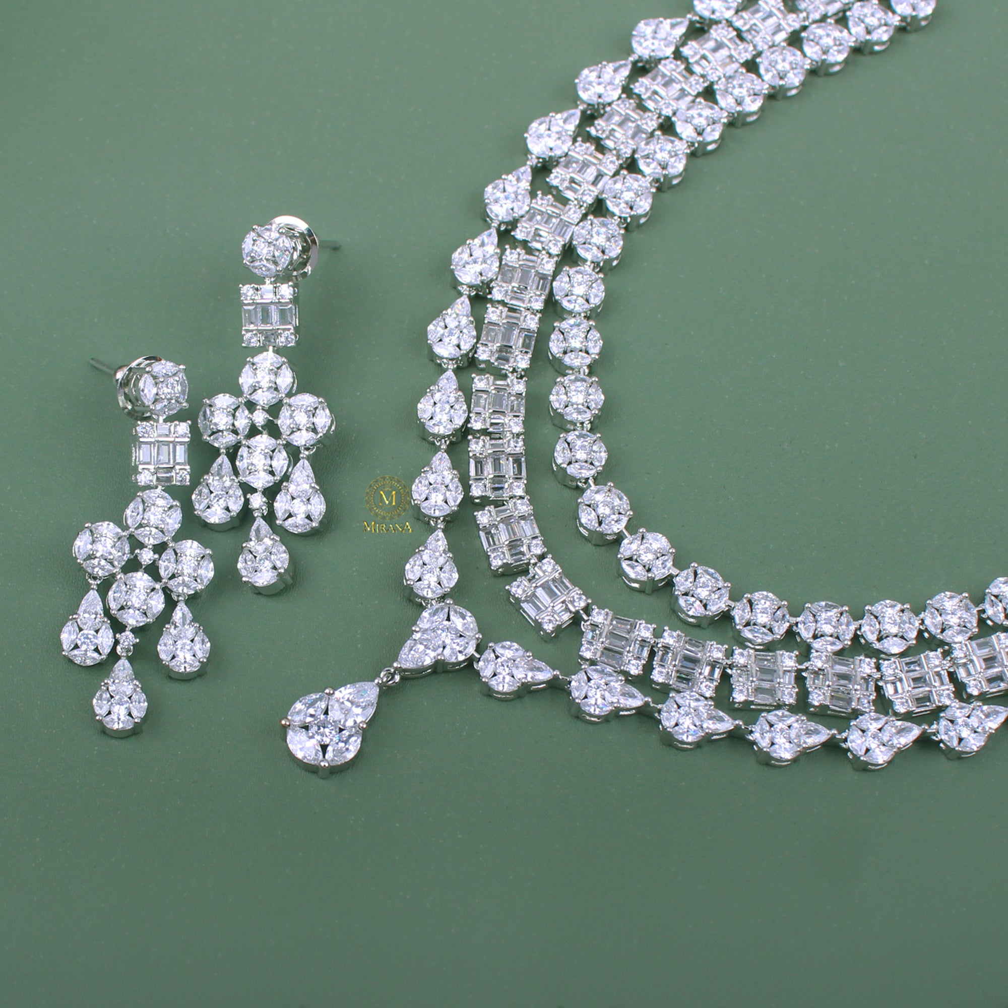 Esha Triple Layered Designer Necklace Set