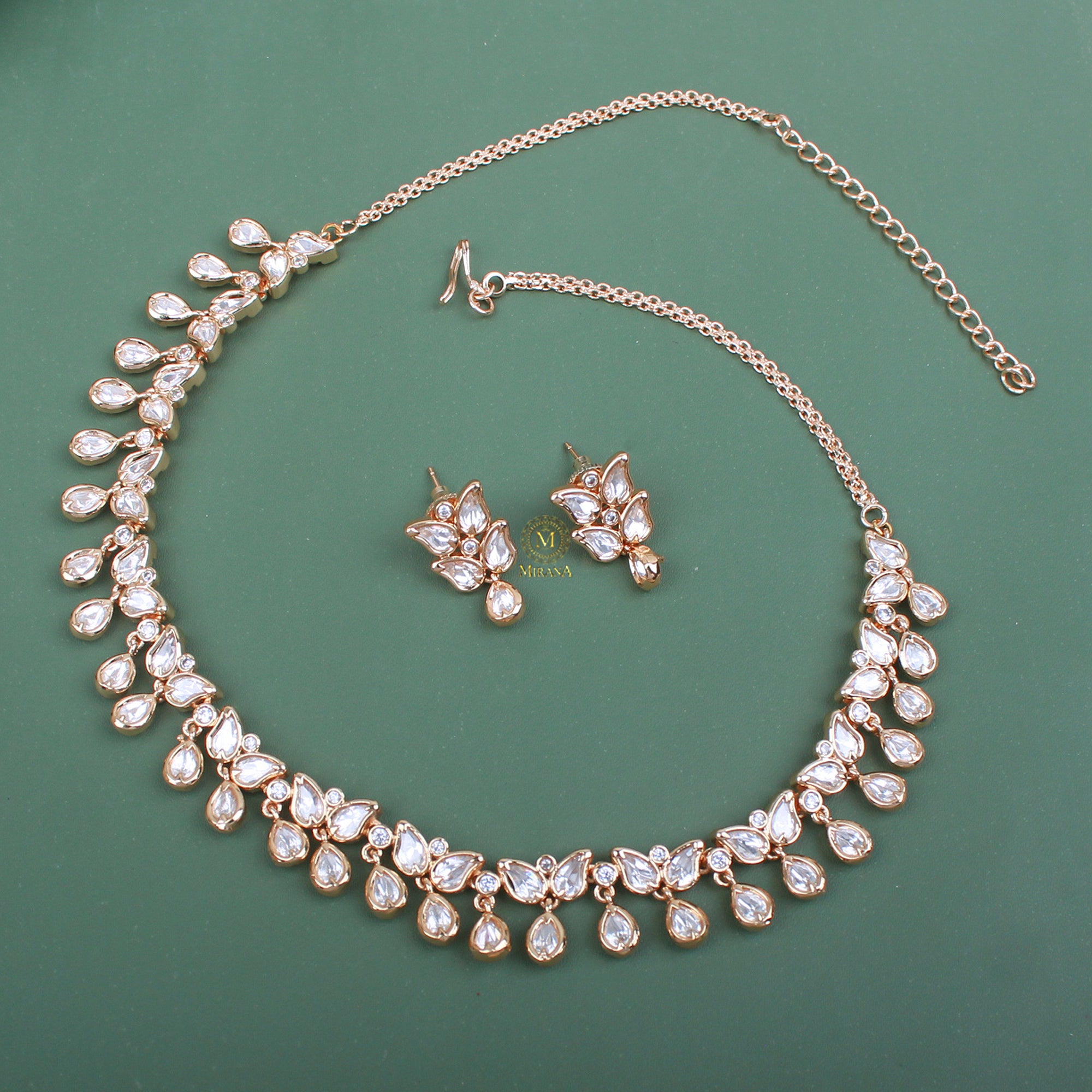 Nisha Polki Designer Necklace Set