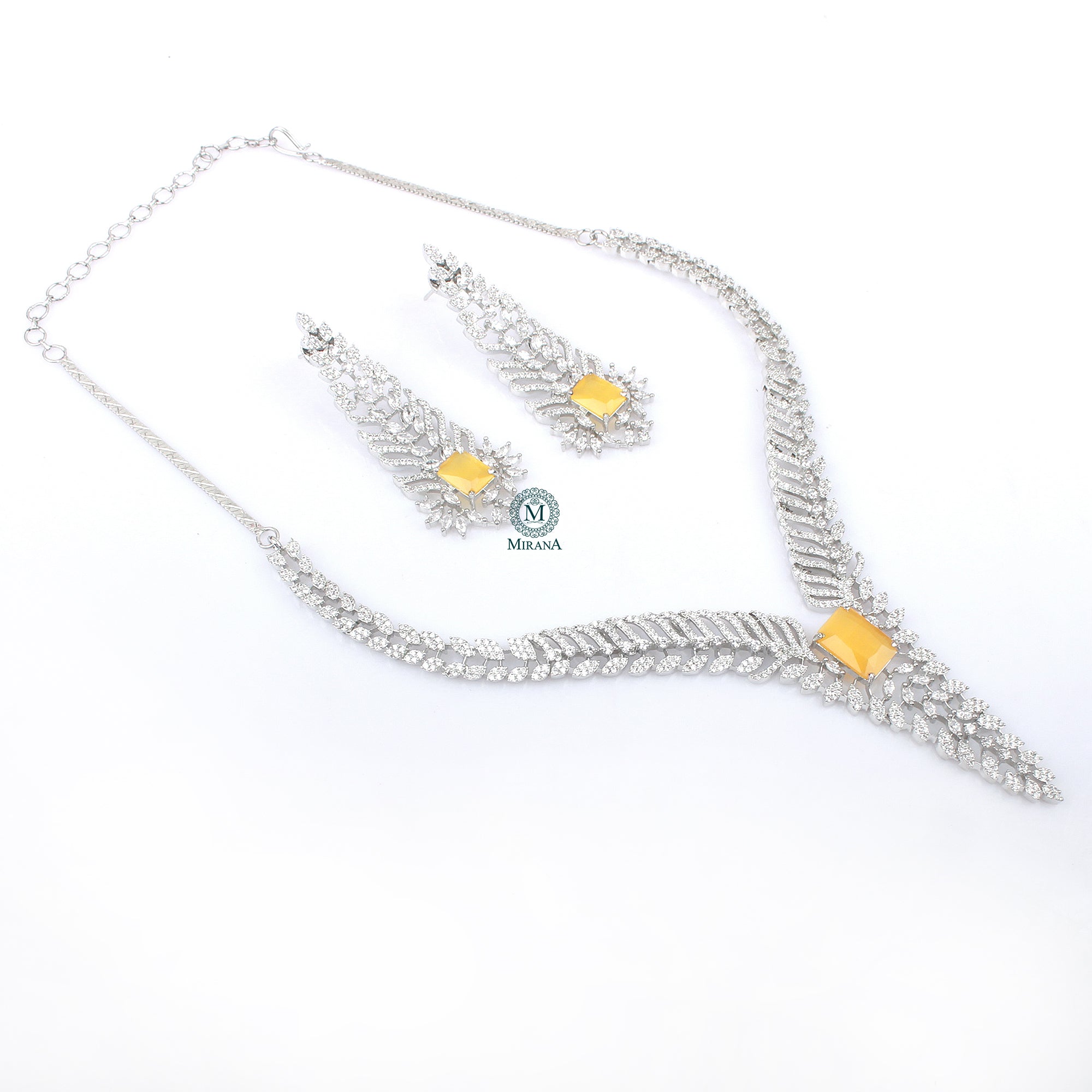 Sonisha CZ Designer Necklace Set
