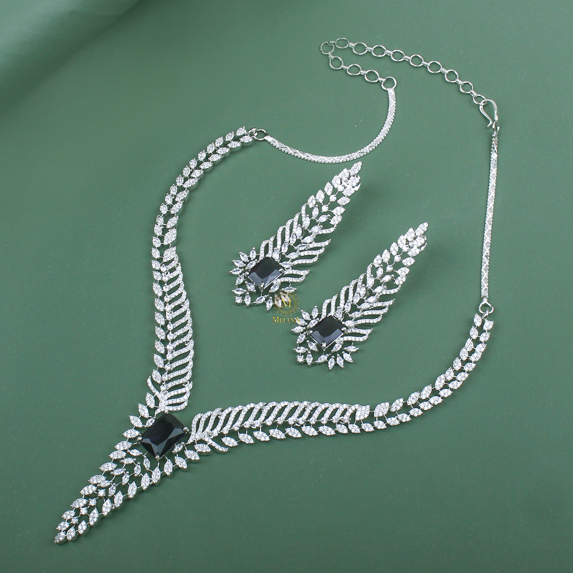 Sonisha CZ Designer Necklace Set